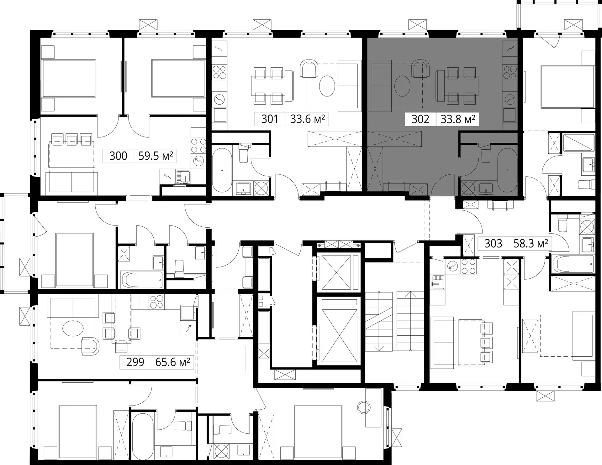 9-комнатная, 33,8 м² — 8 631 303 ₽