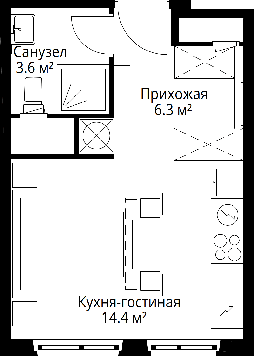 9-комнатная, 24,3 м² — 7 302 721 ₽