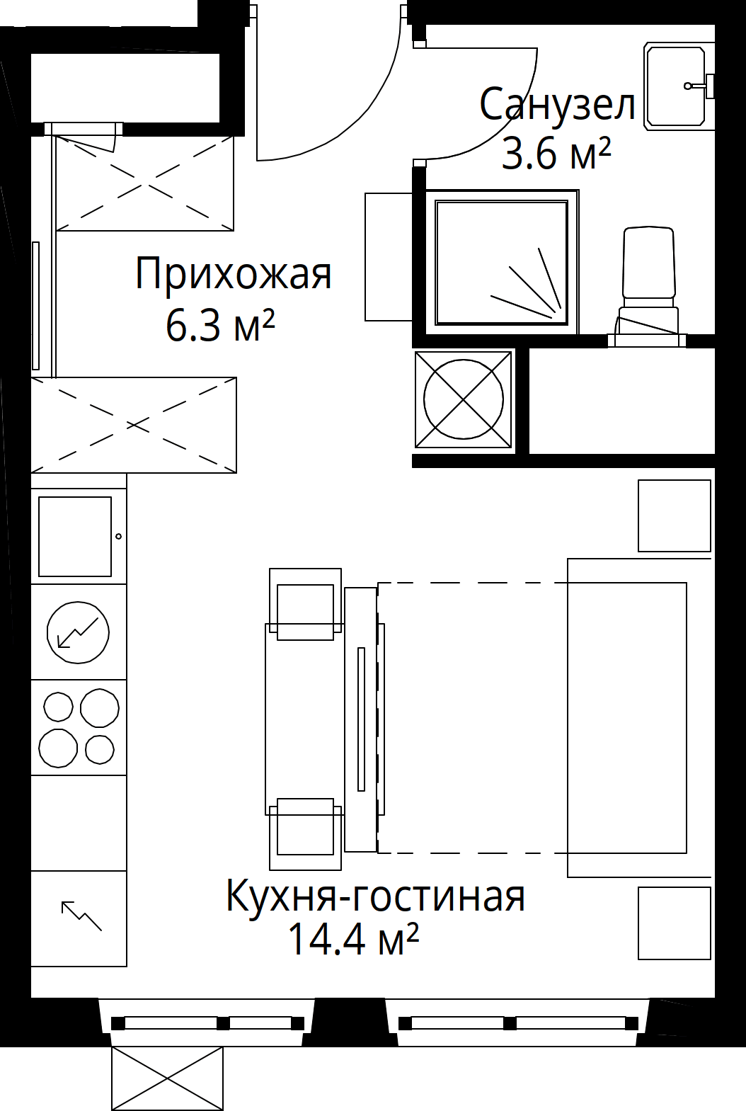 9-комнатная, 24,3 м² — 6 638 837 ₽