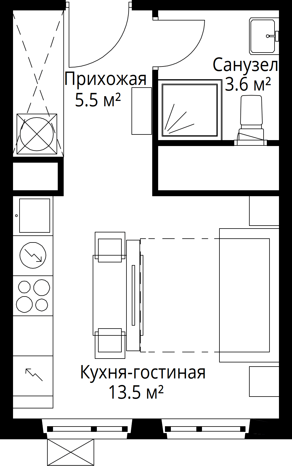 9-комнатная, 22,6 м² — 6 351 323 ₽