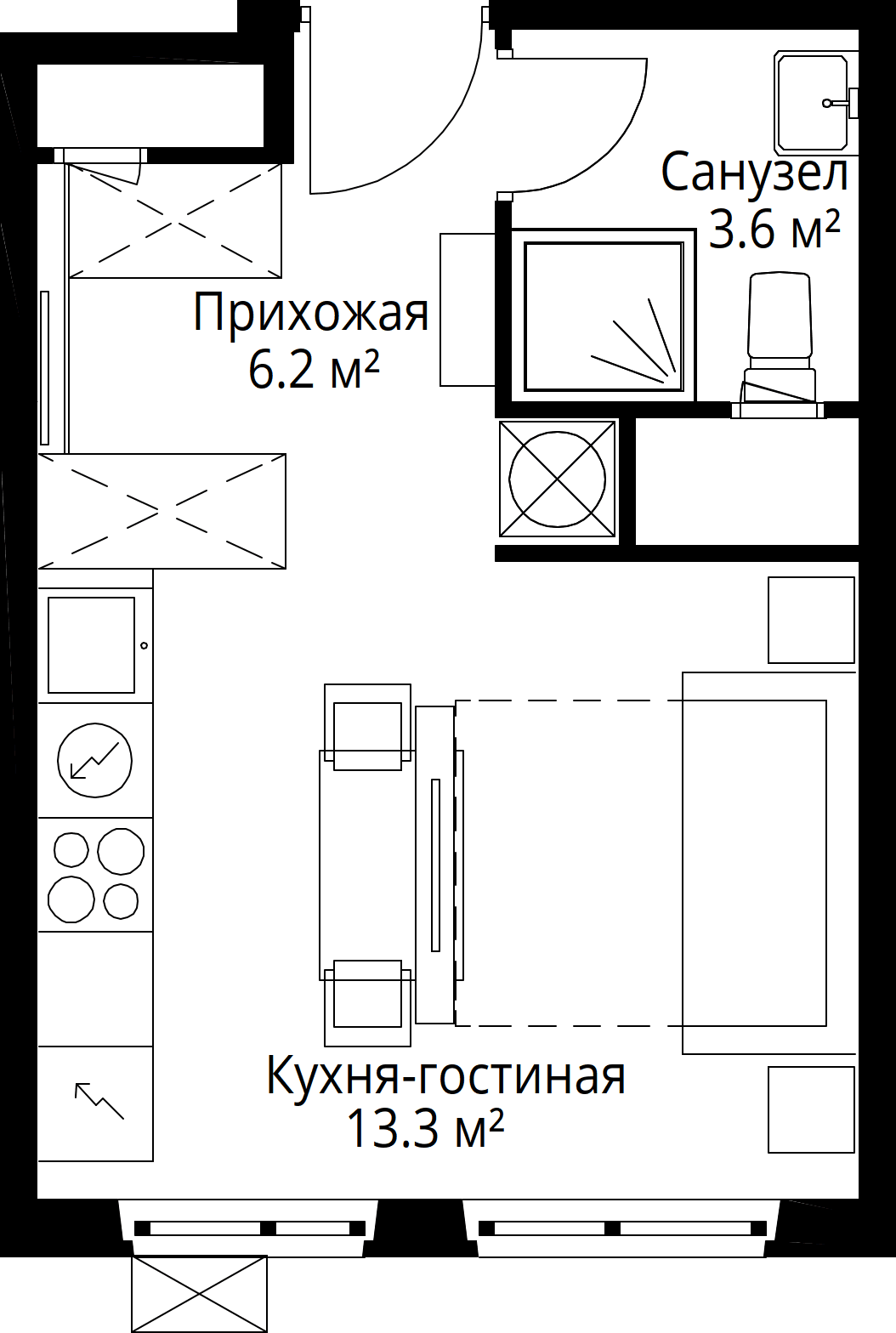 9-комнатная, 24,1 м² — 7 045 255 ₽