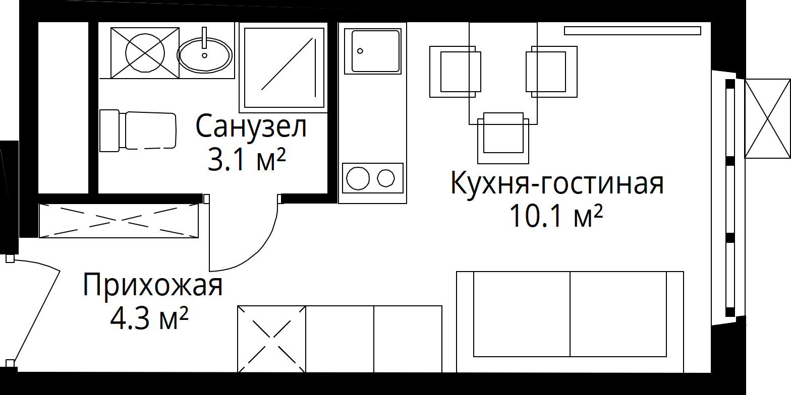9-комнатная, 17,5 м² — 5 332 065 ₽