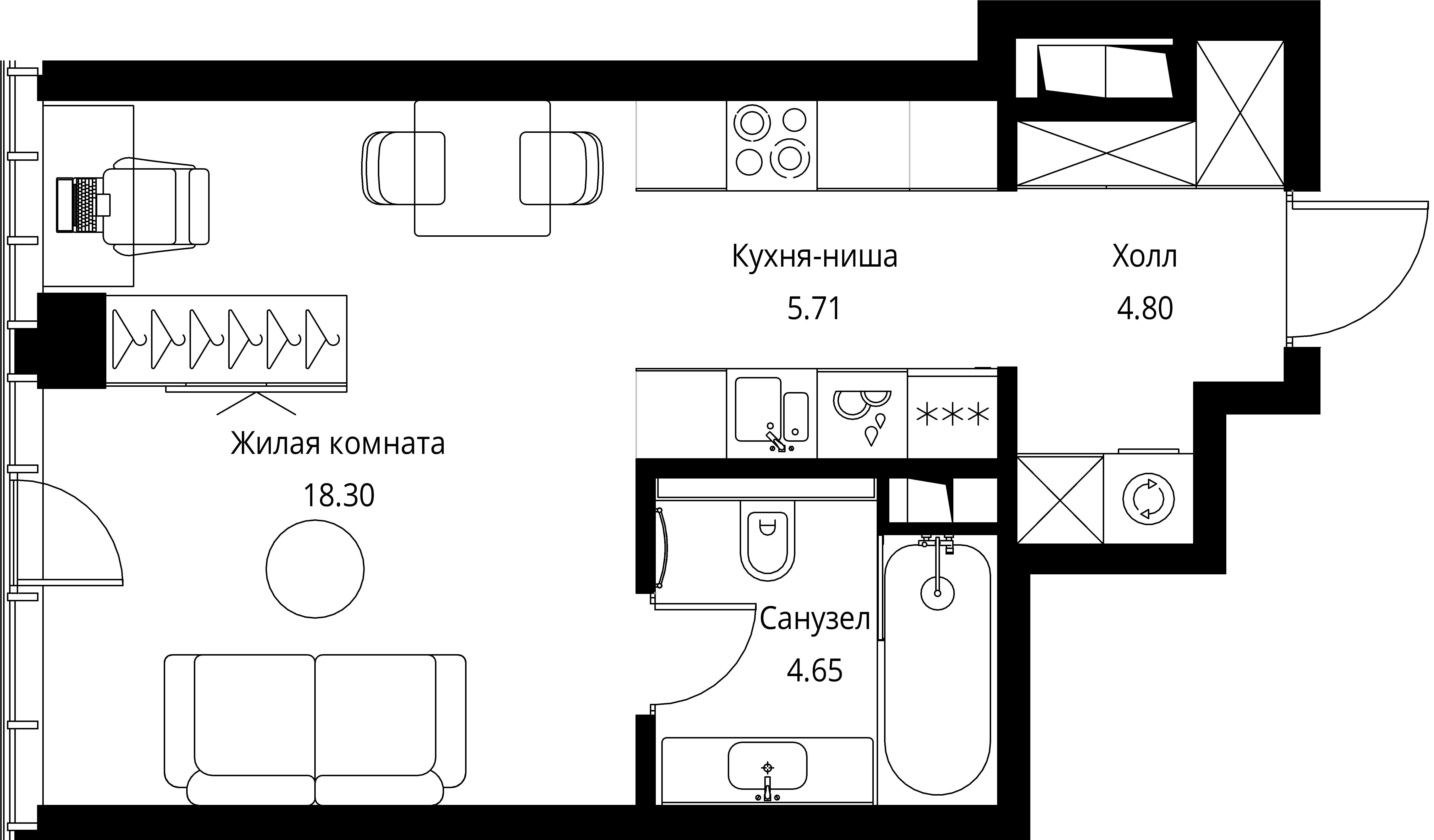 9-комнатная, 33,46 м² — 19 163 435 ₽