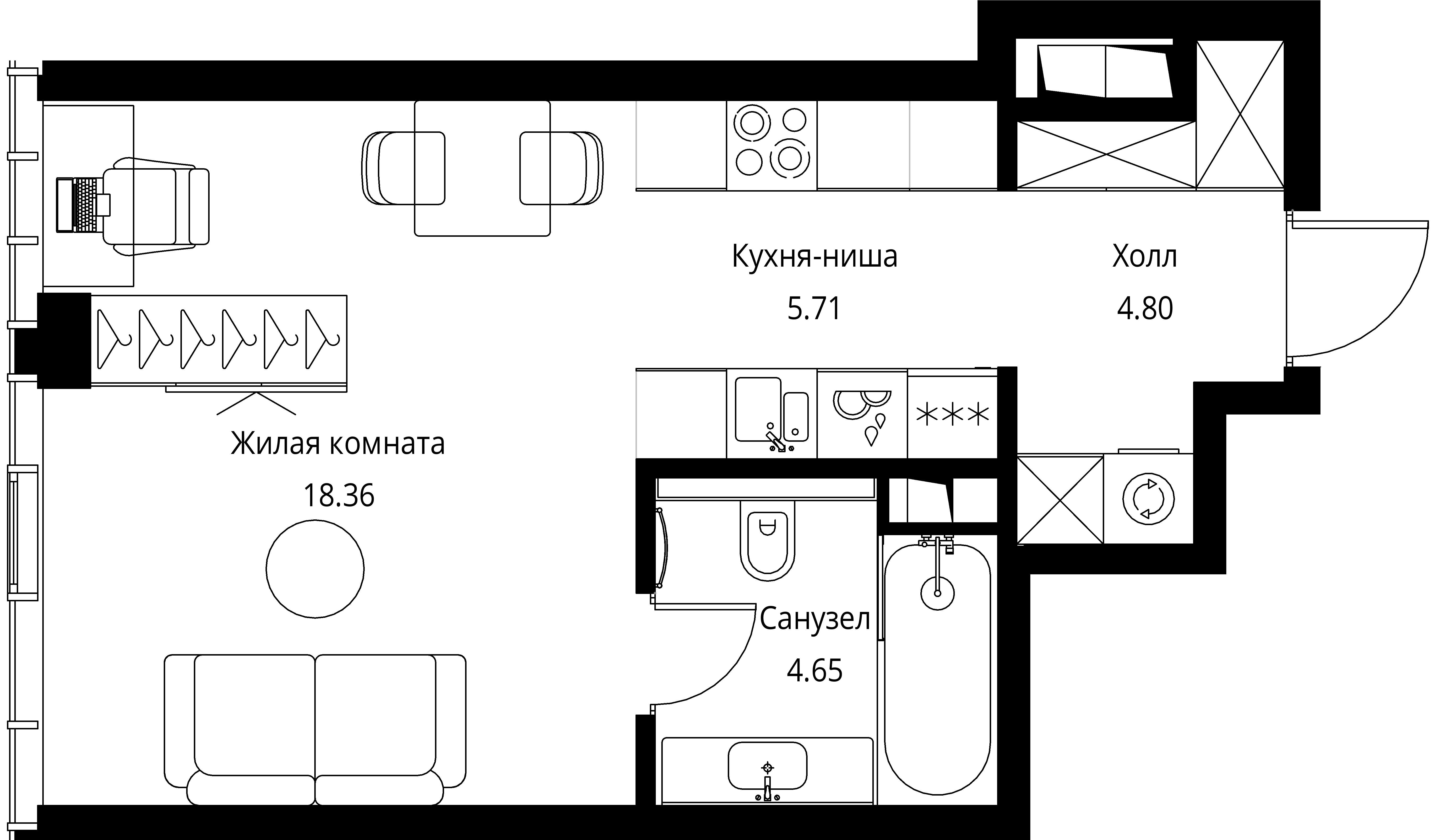 9-комнатная, 33,52 м² — 19 604 463 ₽