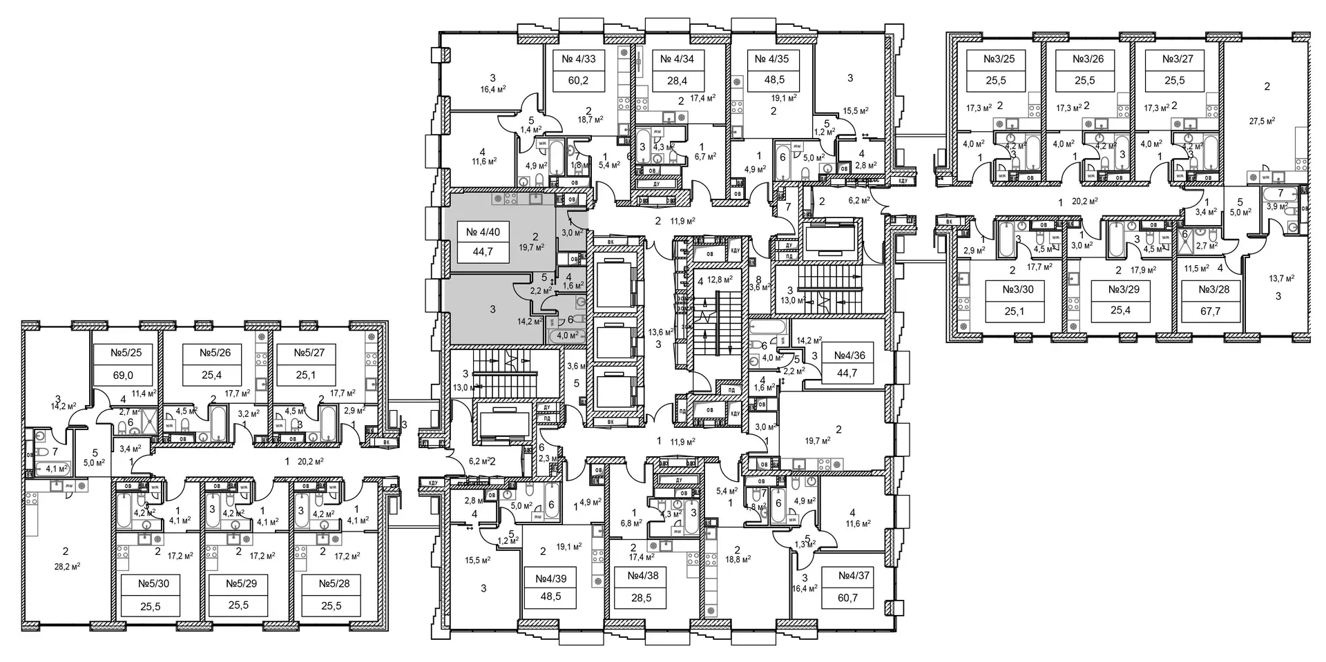 1-комнатная, 45,1 м² — 24 085 564 ₽
