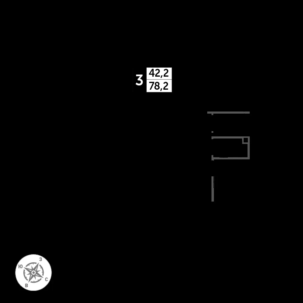 3-комнатная, 78,6 м² — 17 404 005 ₽