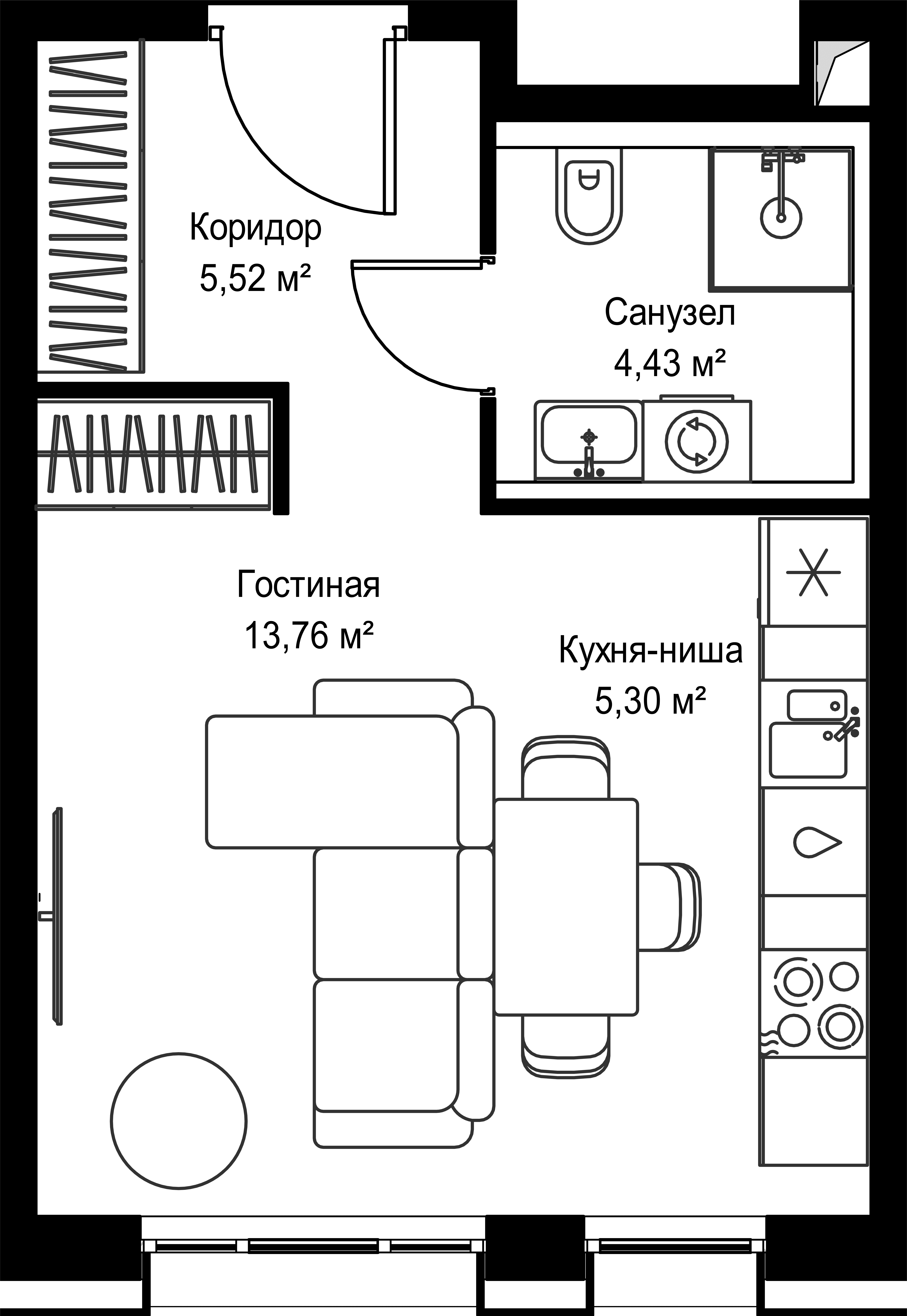 9-комнатная, 29,01 м² — 19 828 480 ₽