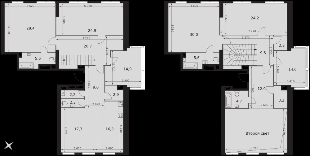 7-комнатная, 252 м² — 169 057 980 ₽