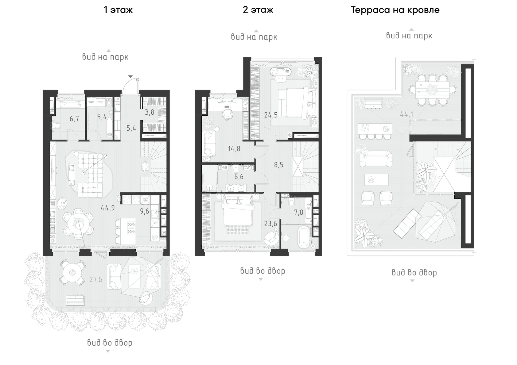 4-комнатная, 161,6 м² — 332 033 000 ₽