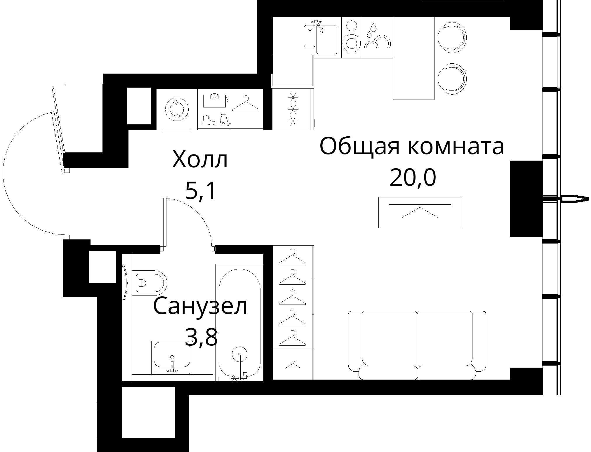 9-комнатная, 28,9 м² — 17 203 248 ₽
