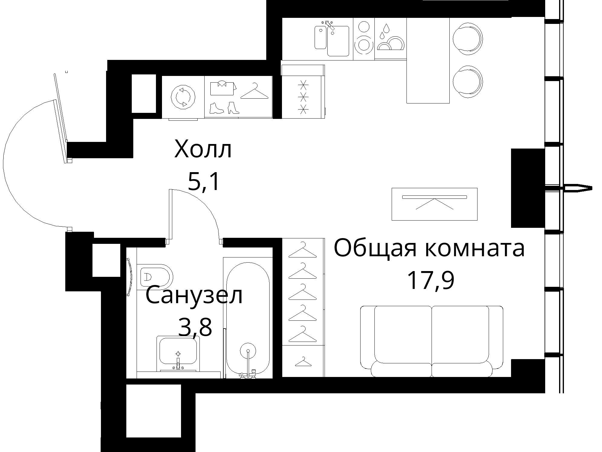 9-комнатная, 26,8 м² — 17 008 435 ₽