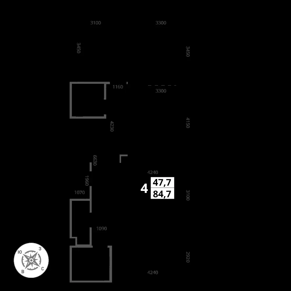 4-комнатная, 85,1 м² — 19 794 515 ₽