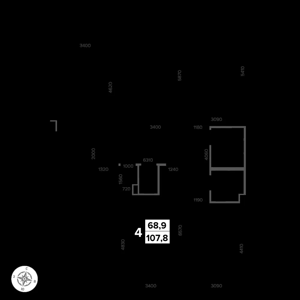 4-комнатная, 109,4 м² — 22 903 437 ₽