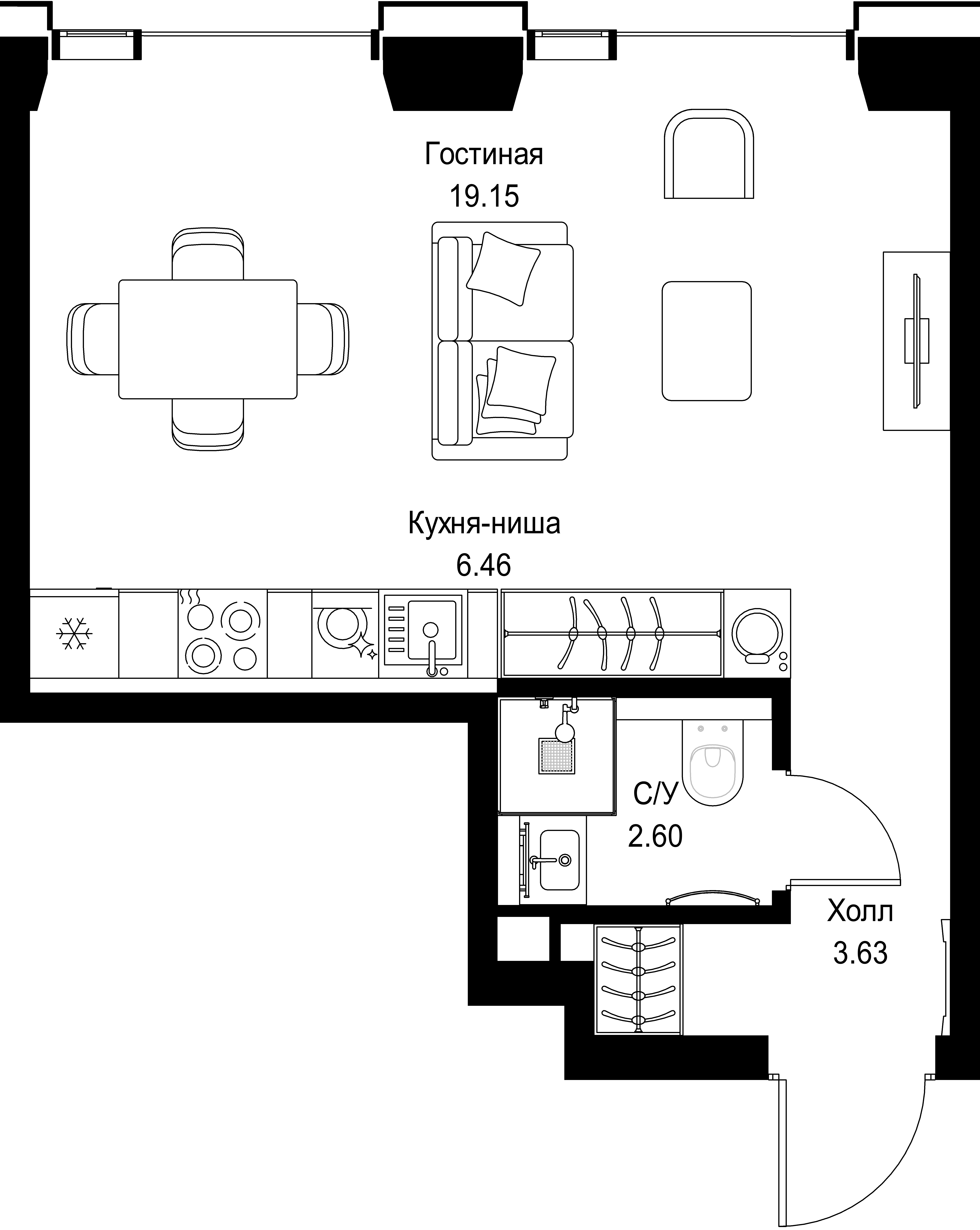 9-комнатная, 31,84 м² — 20 298 000 ₽