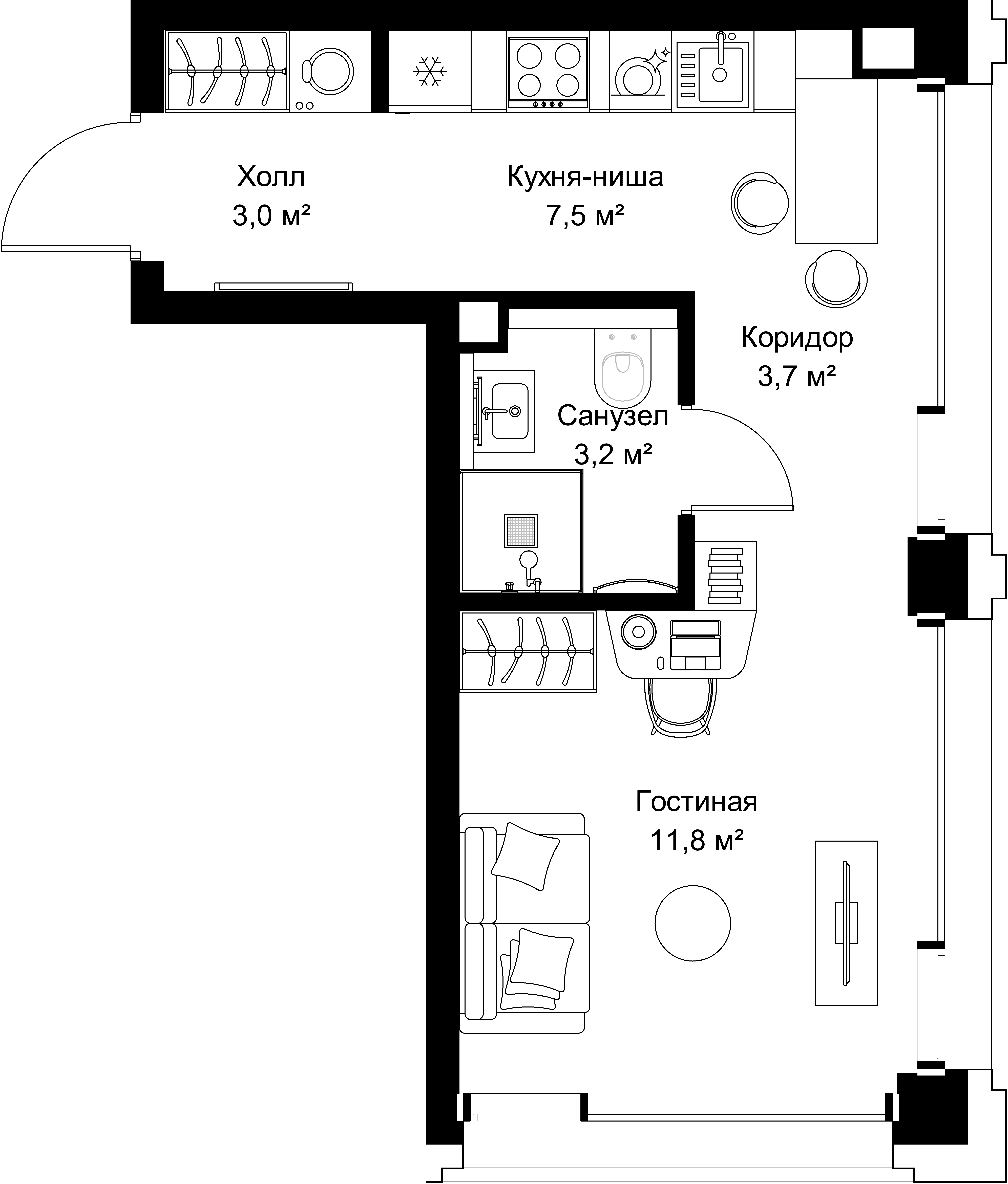 9-комнатная, 29,2 м² — 20 302 760 ₽
