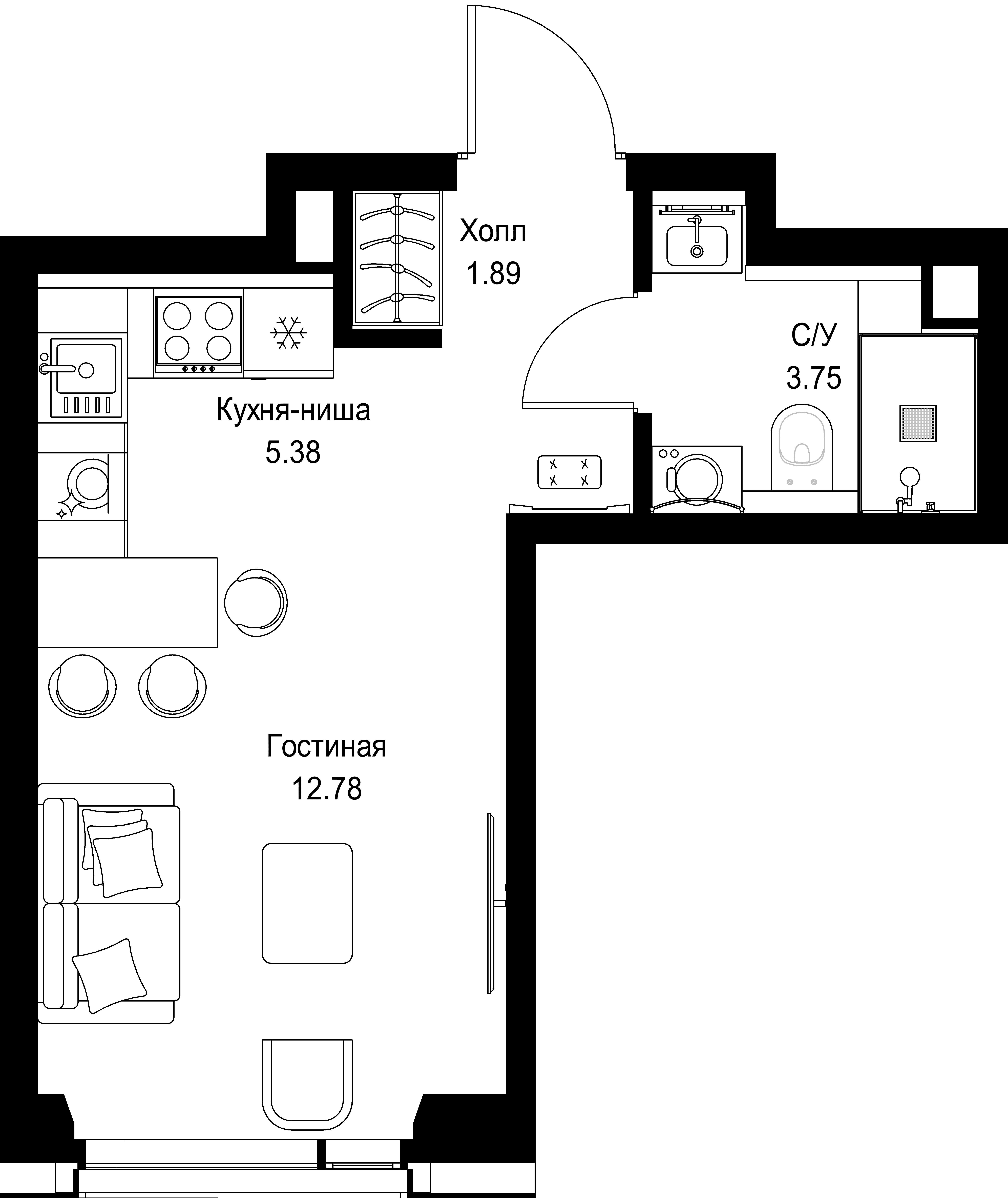 9-комнатная, 23,8 м² — 16 568 370 ₽