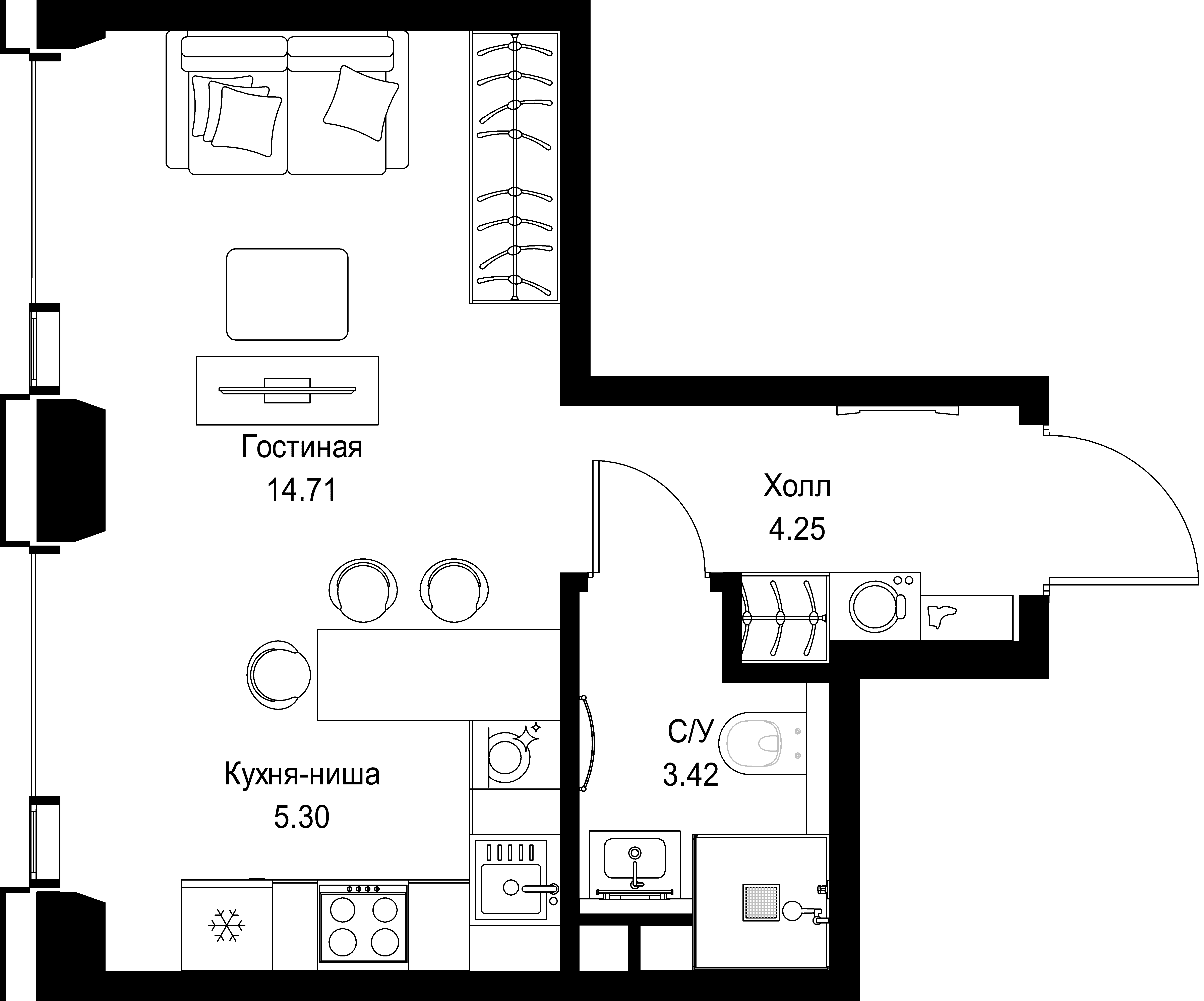 9-комнатная, 27,68 м² — 18 210 672 ₽