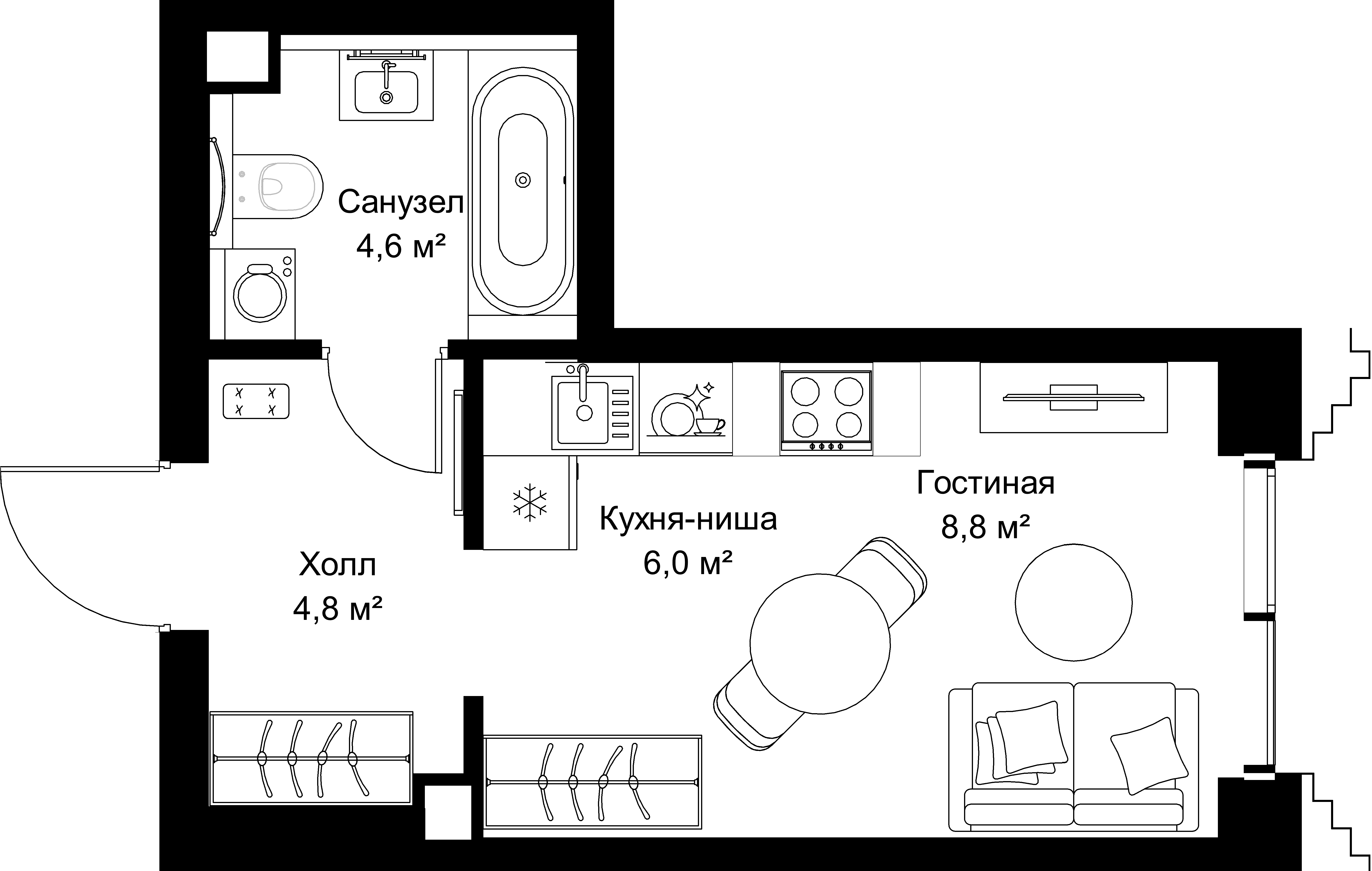 9-комнатная, 24,2 м² — 17 957 610 ₽