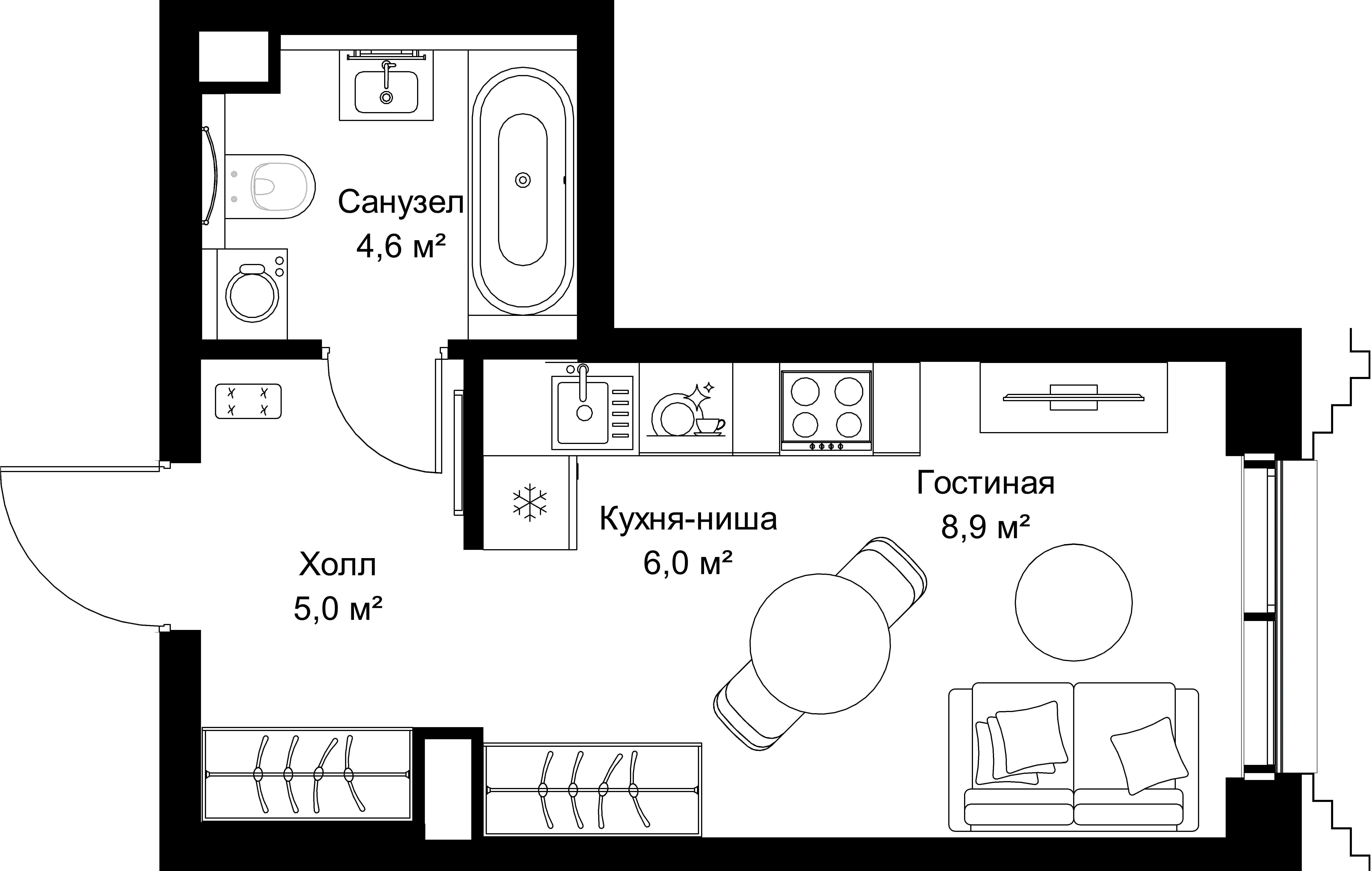 9-комнатная, 24,5 м² — 18 388 475 ₽