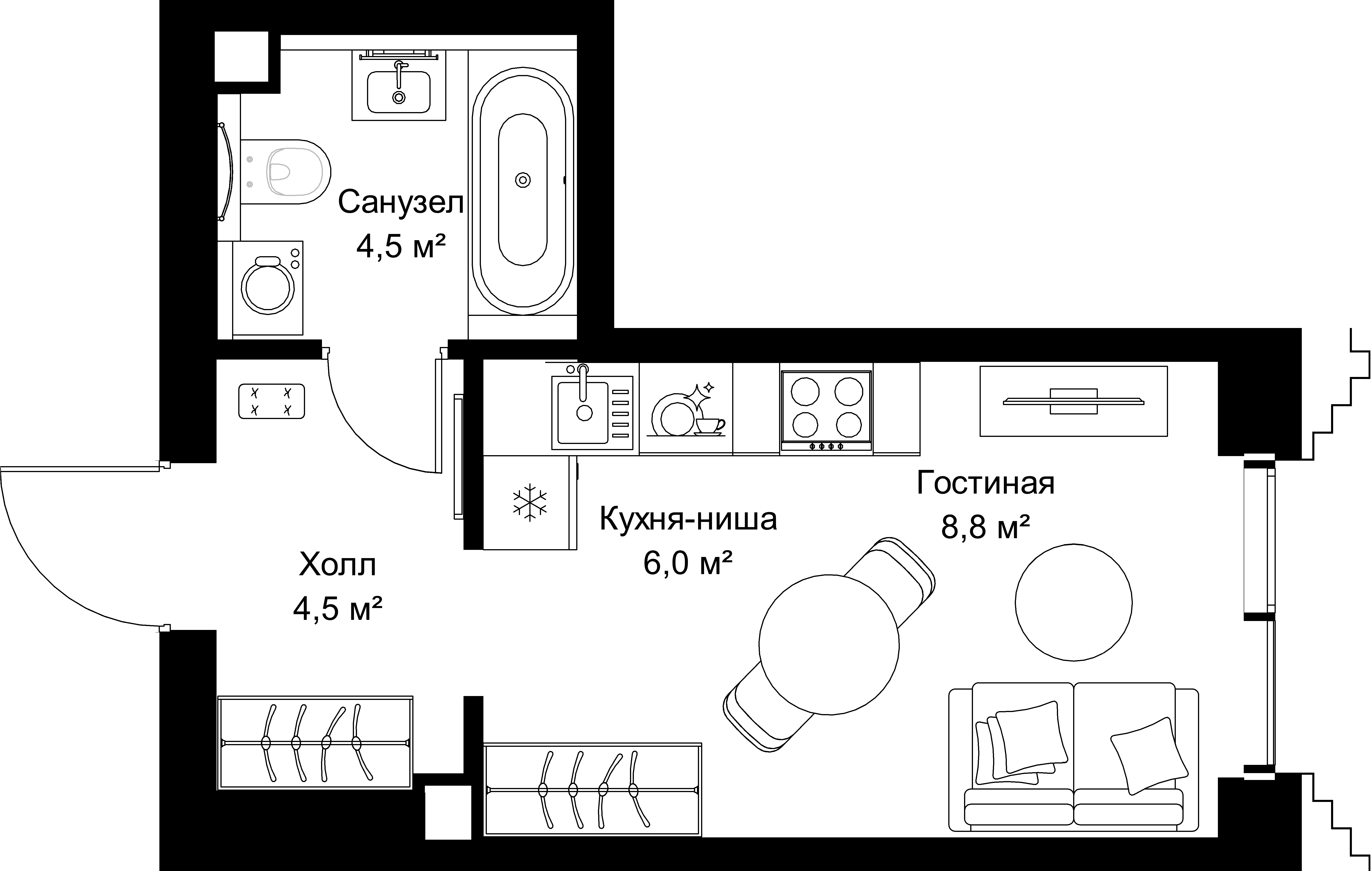 9-комнатная, 23,8 м² — 17 600 100 ₽