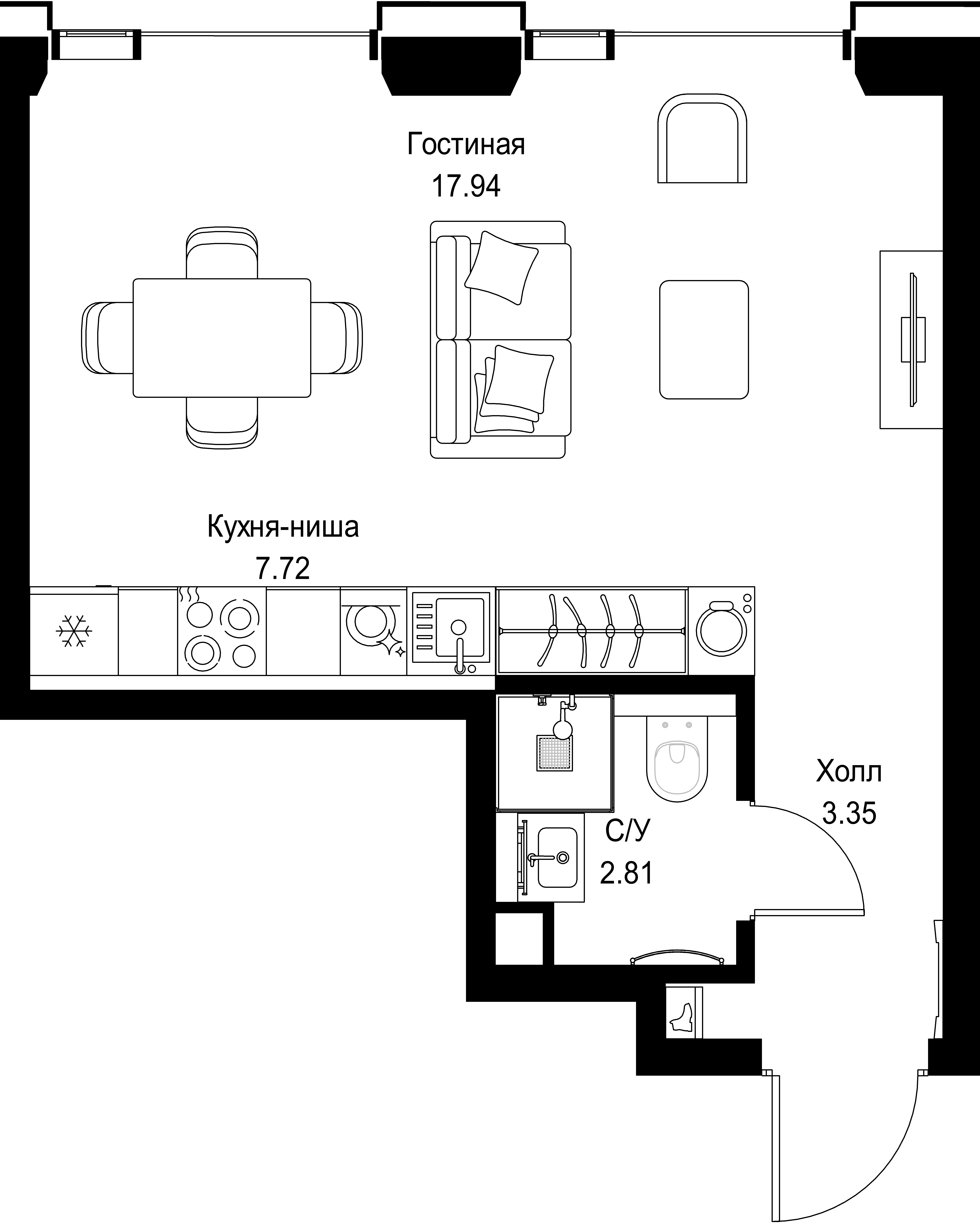 9-комнатная, 31,82 м² — 20 528 673 ₽