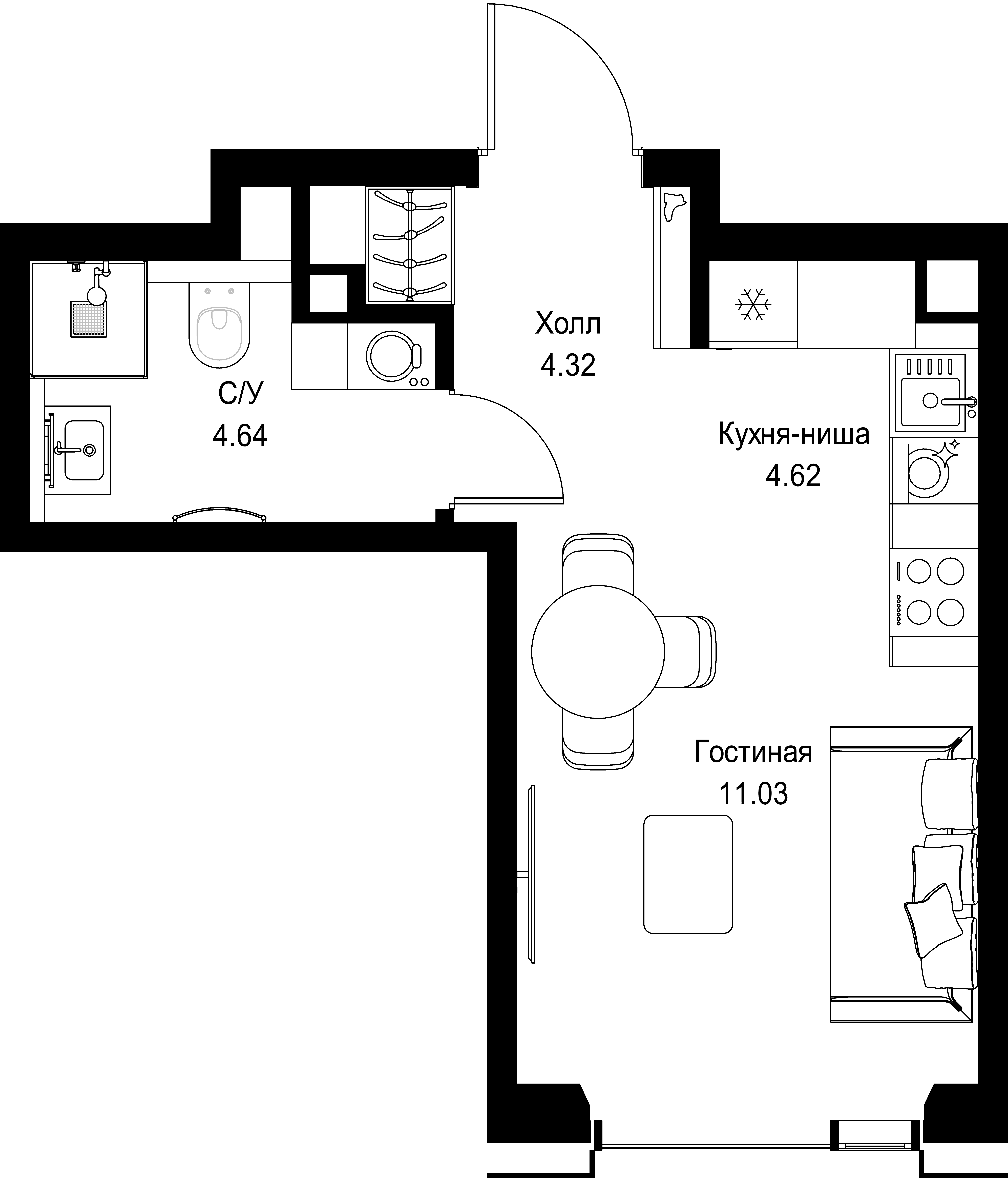 9-комнатная, 24,61 м² — 17 717 969 ₽