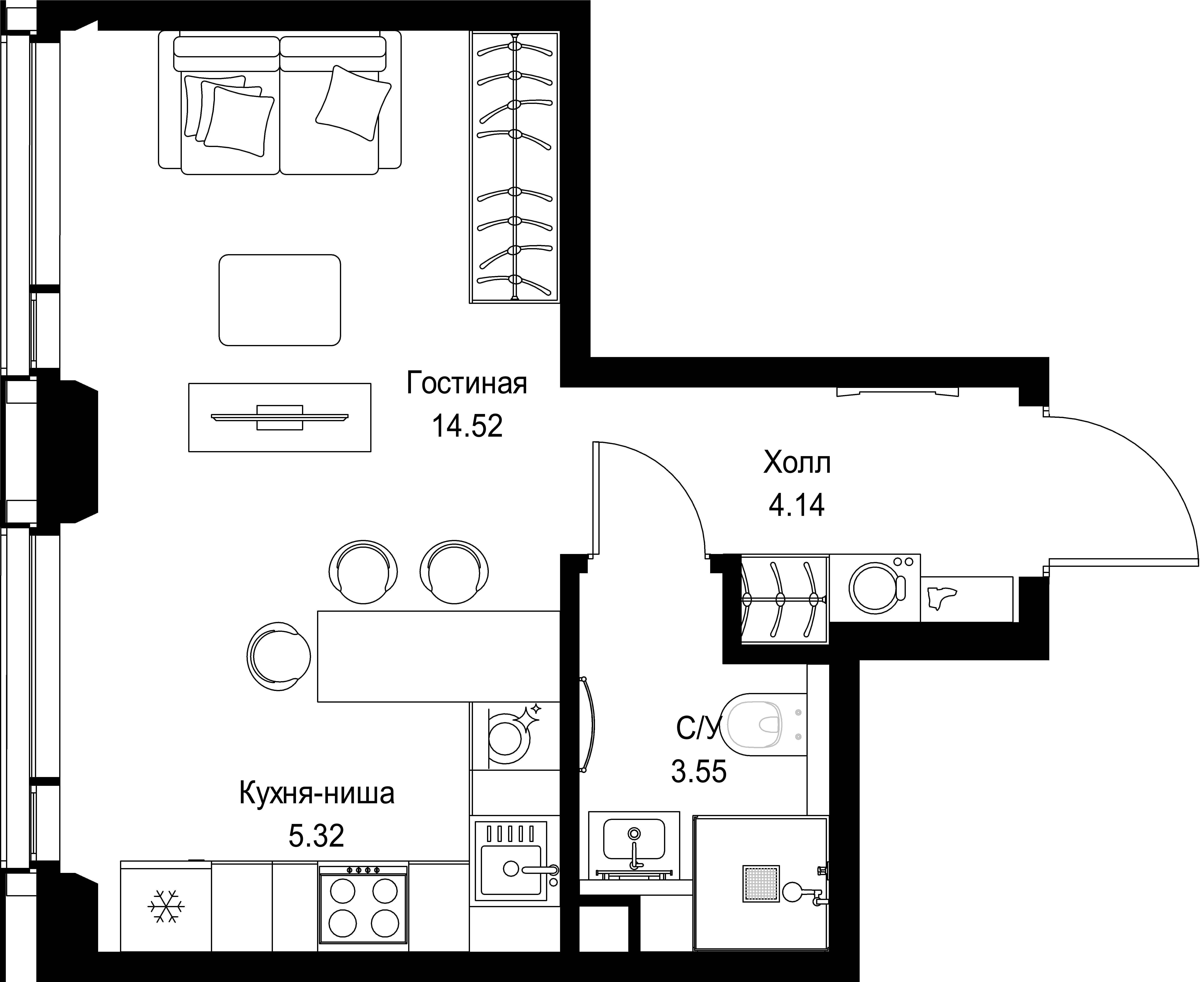 9-комнатная, 27,53 м² — 18 275 790 ₽