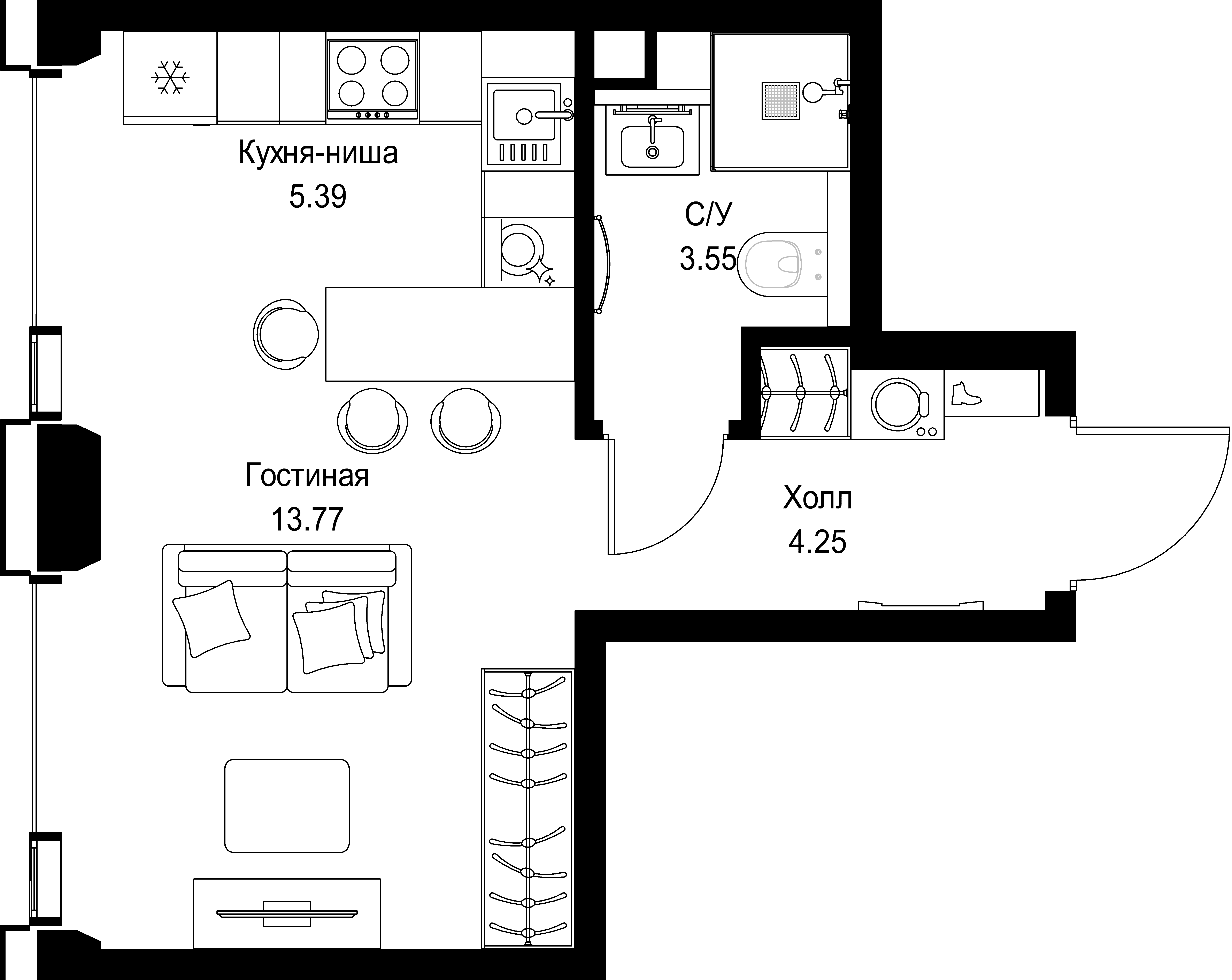 9-комнатная, 26,96 м² — 17 966 144 ₽