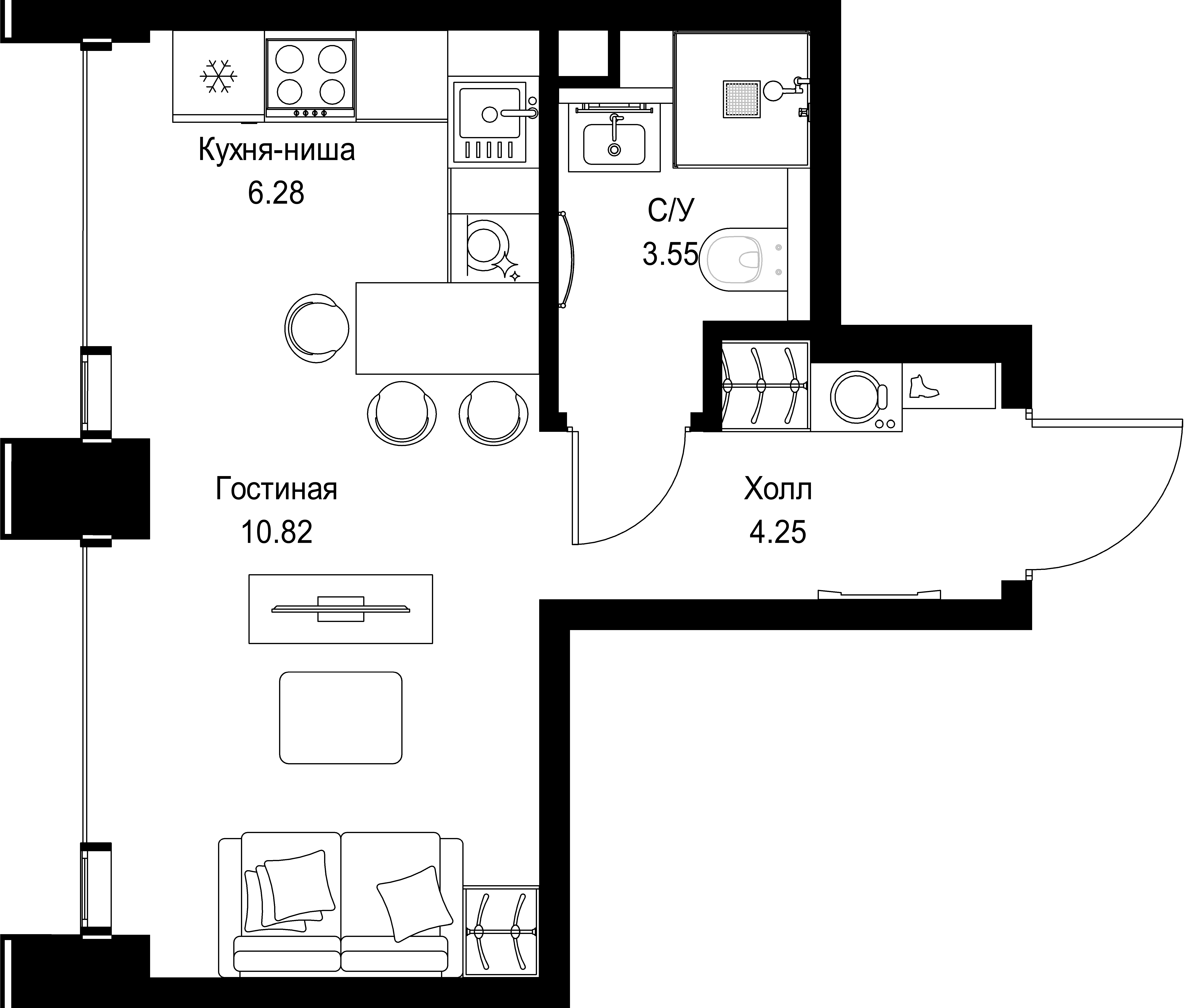 9-комнатная, 24,9 м² — 17 334 135 ₽