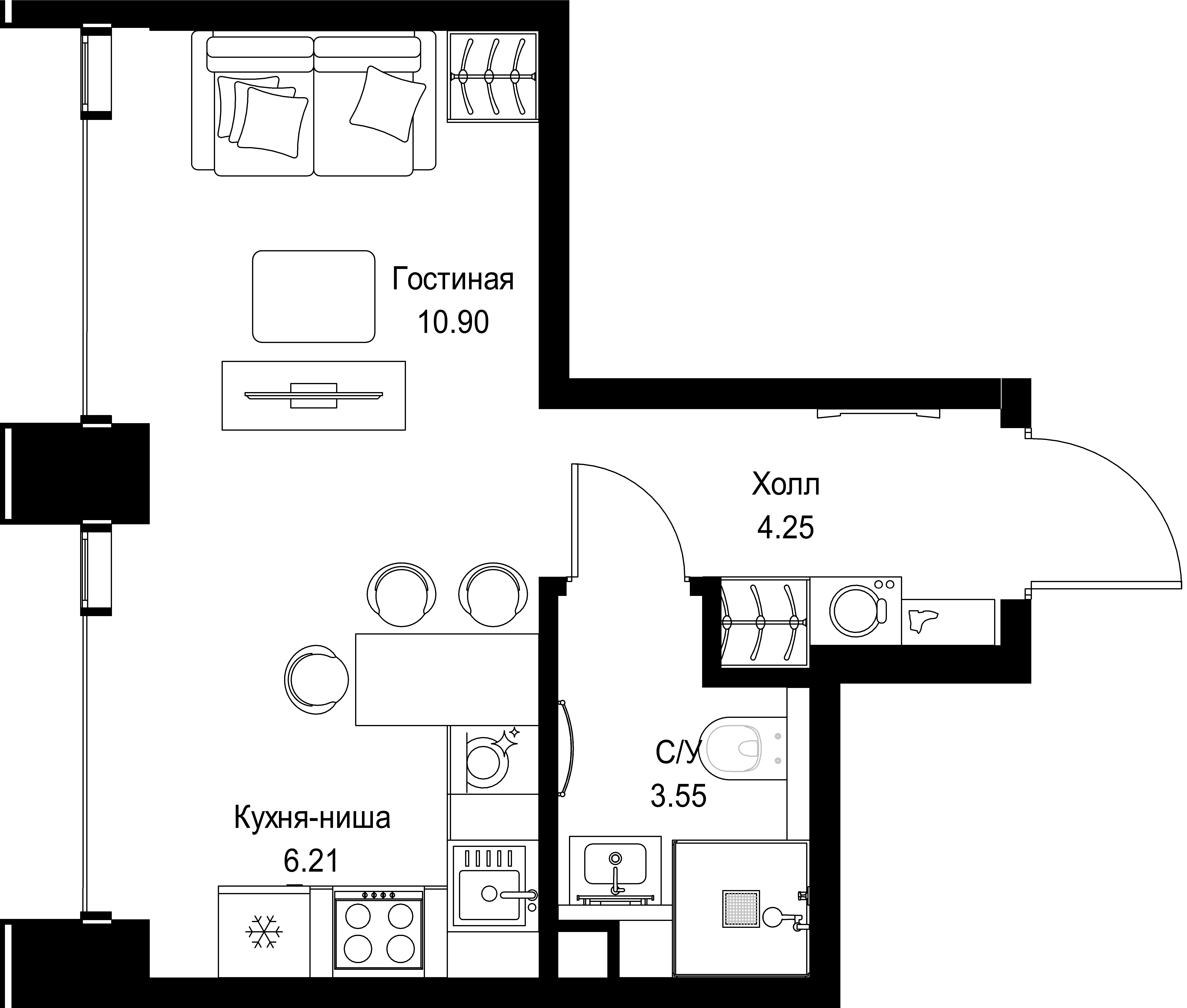 9-комнатная, 24,9 м² — 17 482 290 ₽