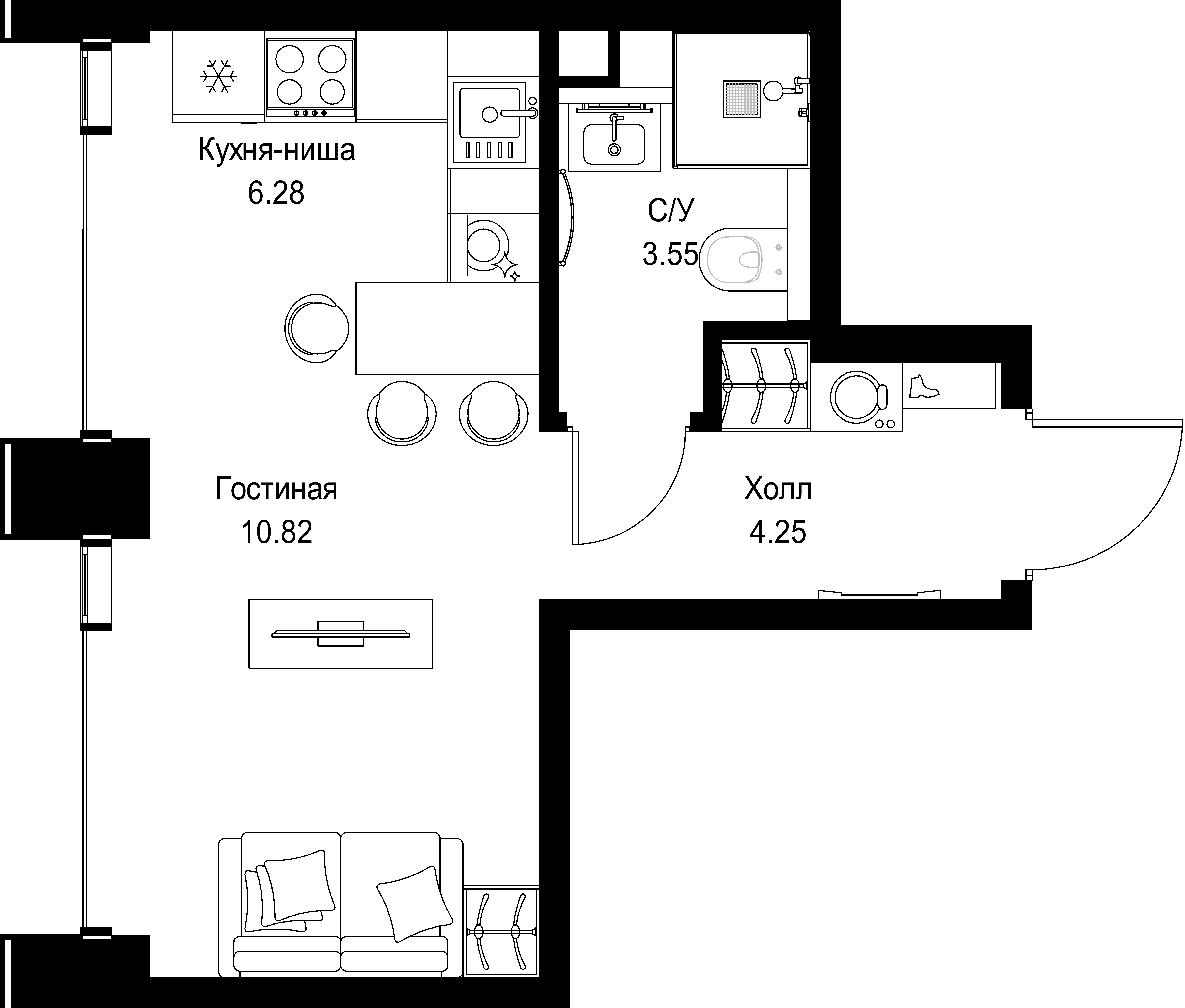 9-комнатная, 24,9 м² — 20 424 225 ₽