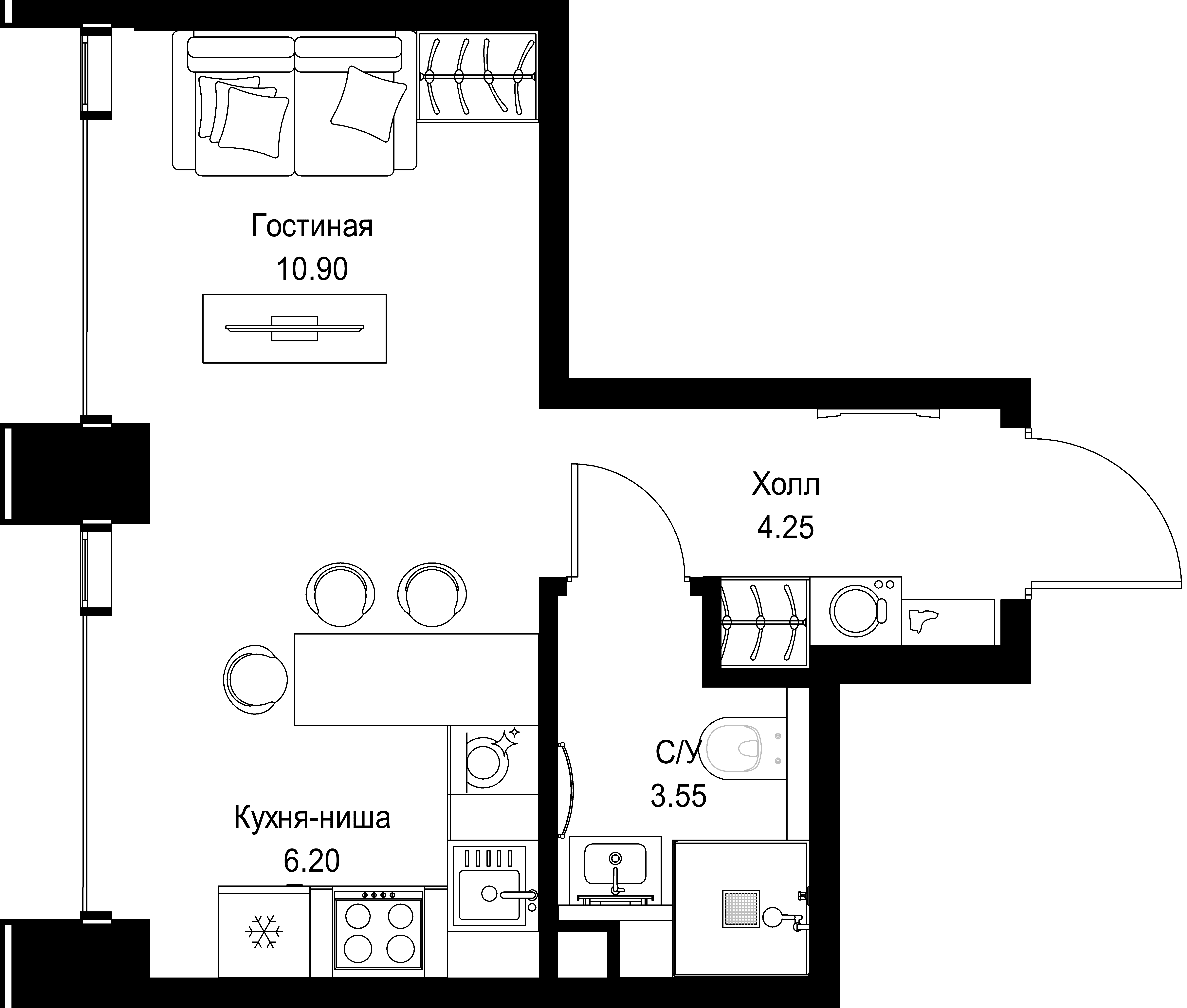 9-комнатная, 24,9 м² — 20 424 225 ₽