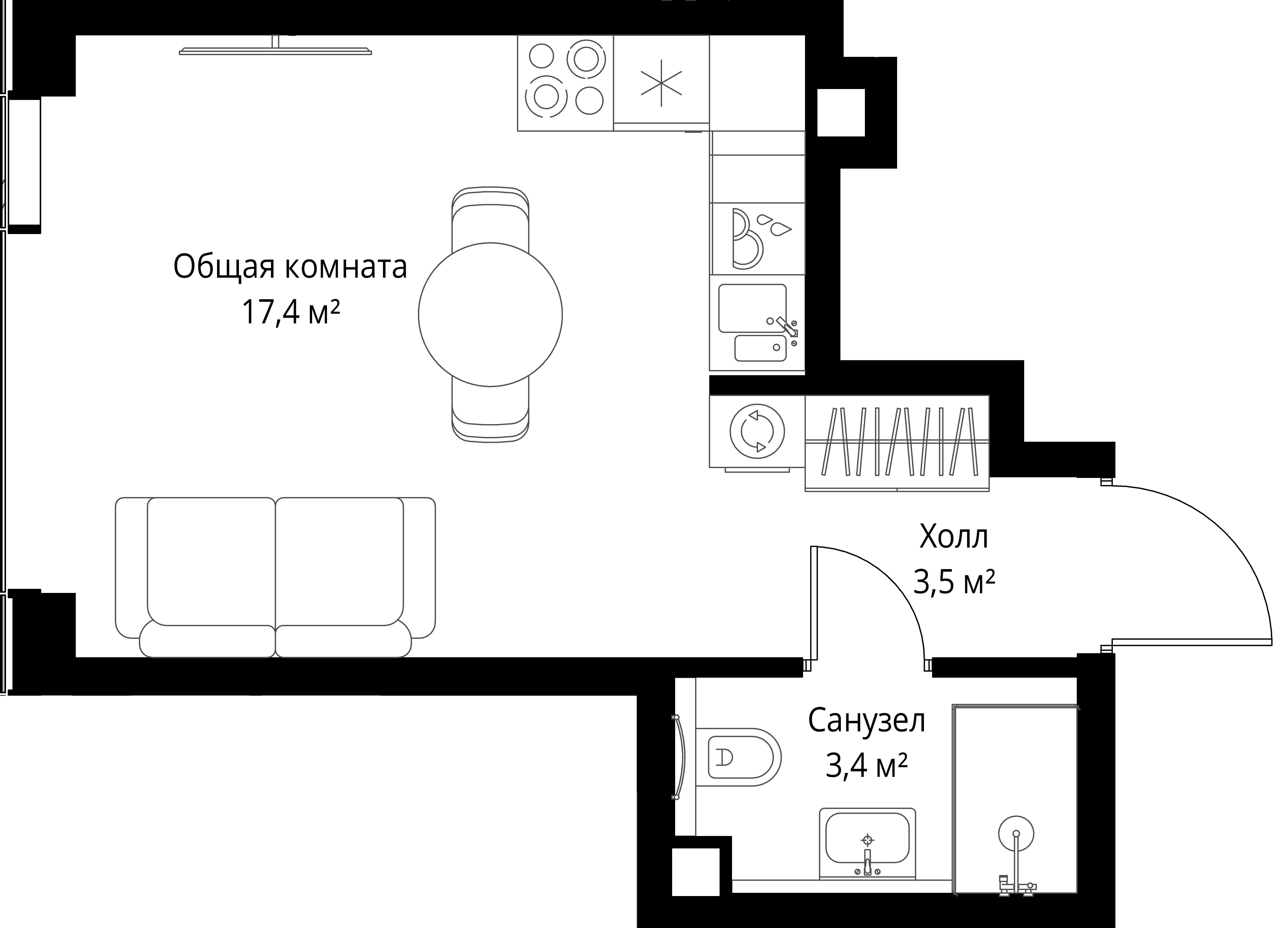 9-комнатная, 24,3 м² — 17 164 305 ₽
