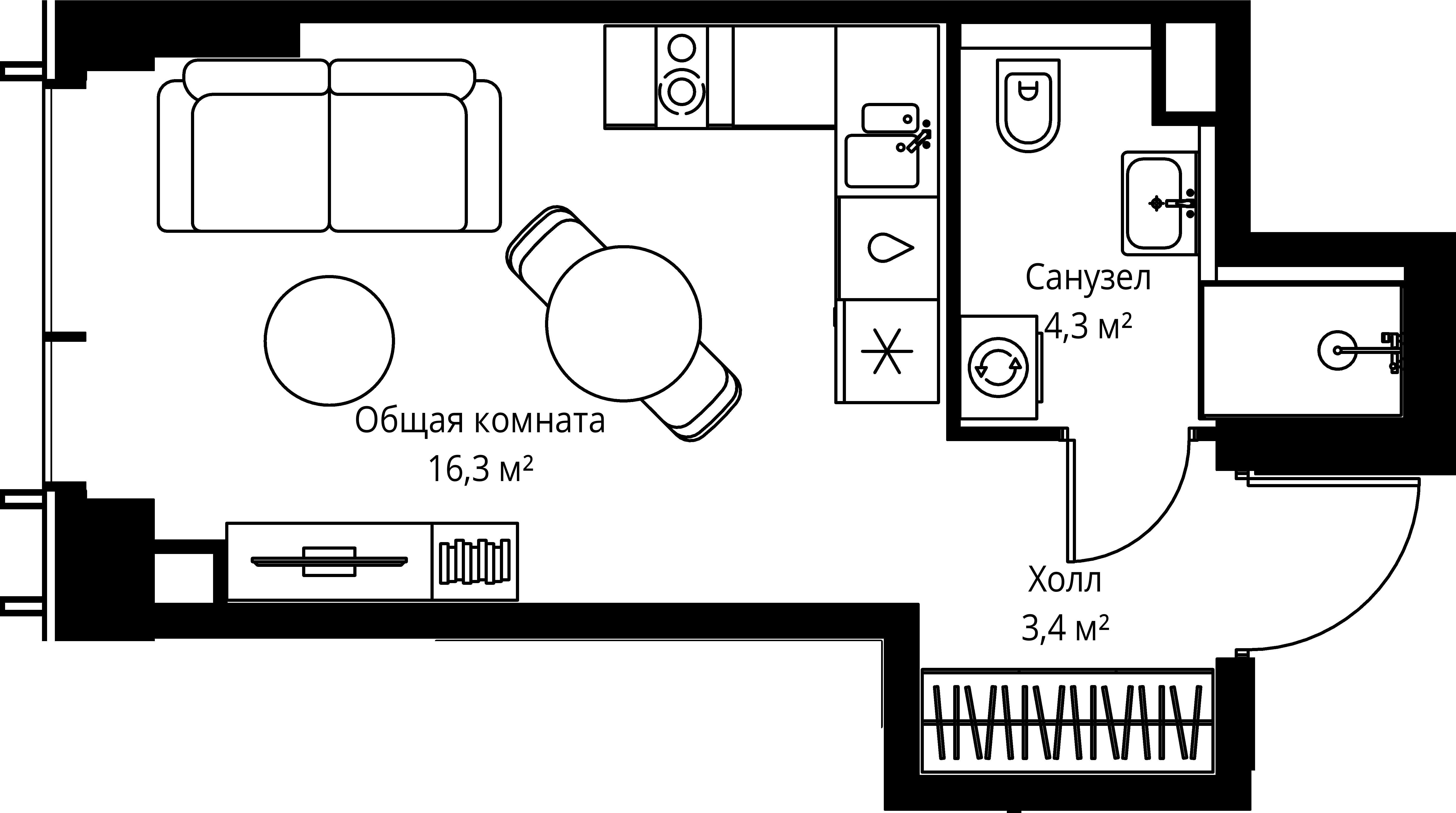 9-комнатная, 24 м² — 17 340 000 ₽