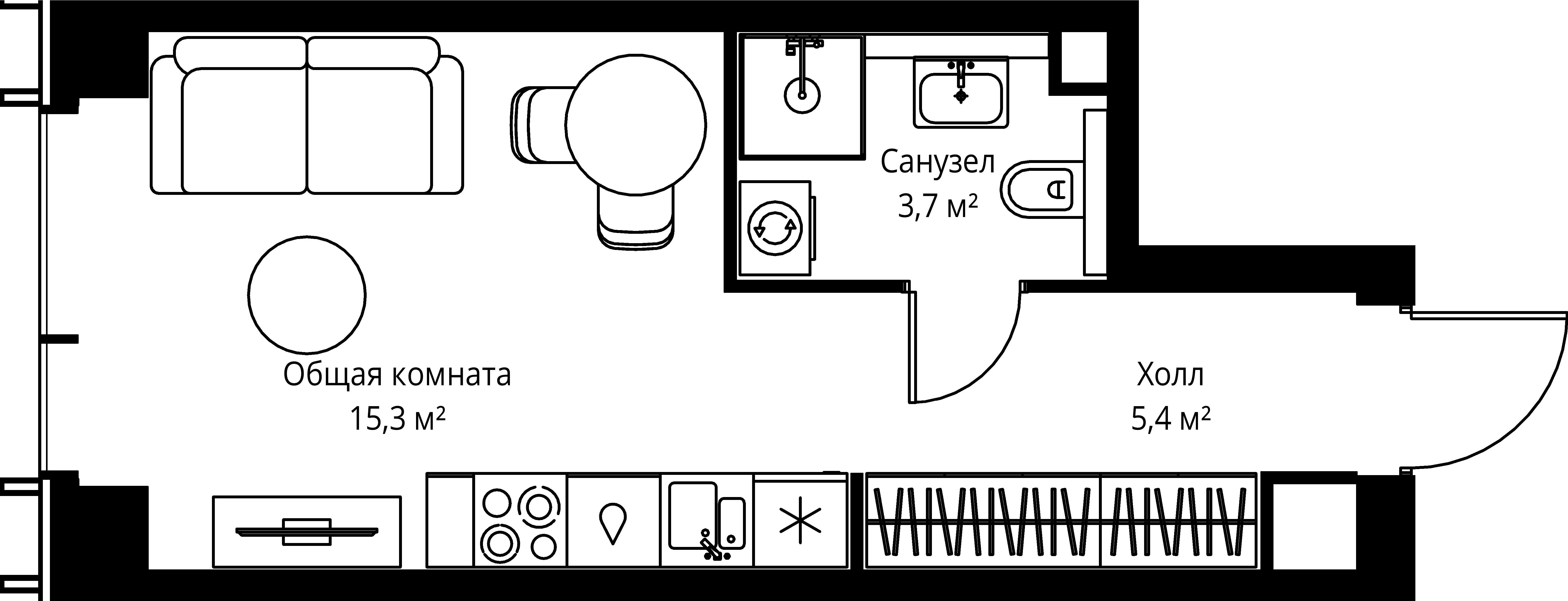 9-комнатная, 24,4 м² — 17 629 000 ₽