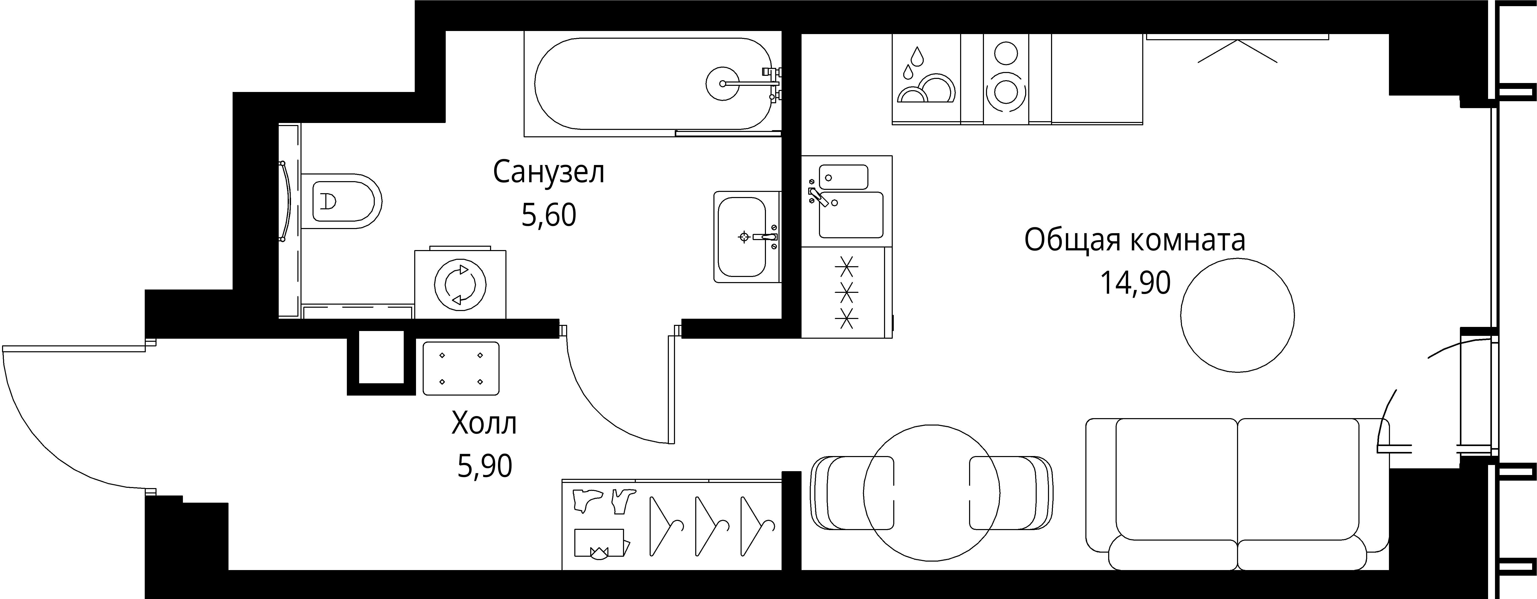 9-комнатная, 26,4 м² — 17 323 680 ₽