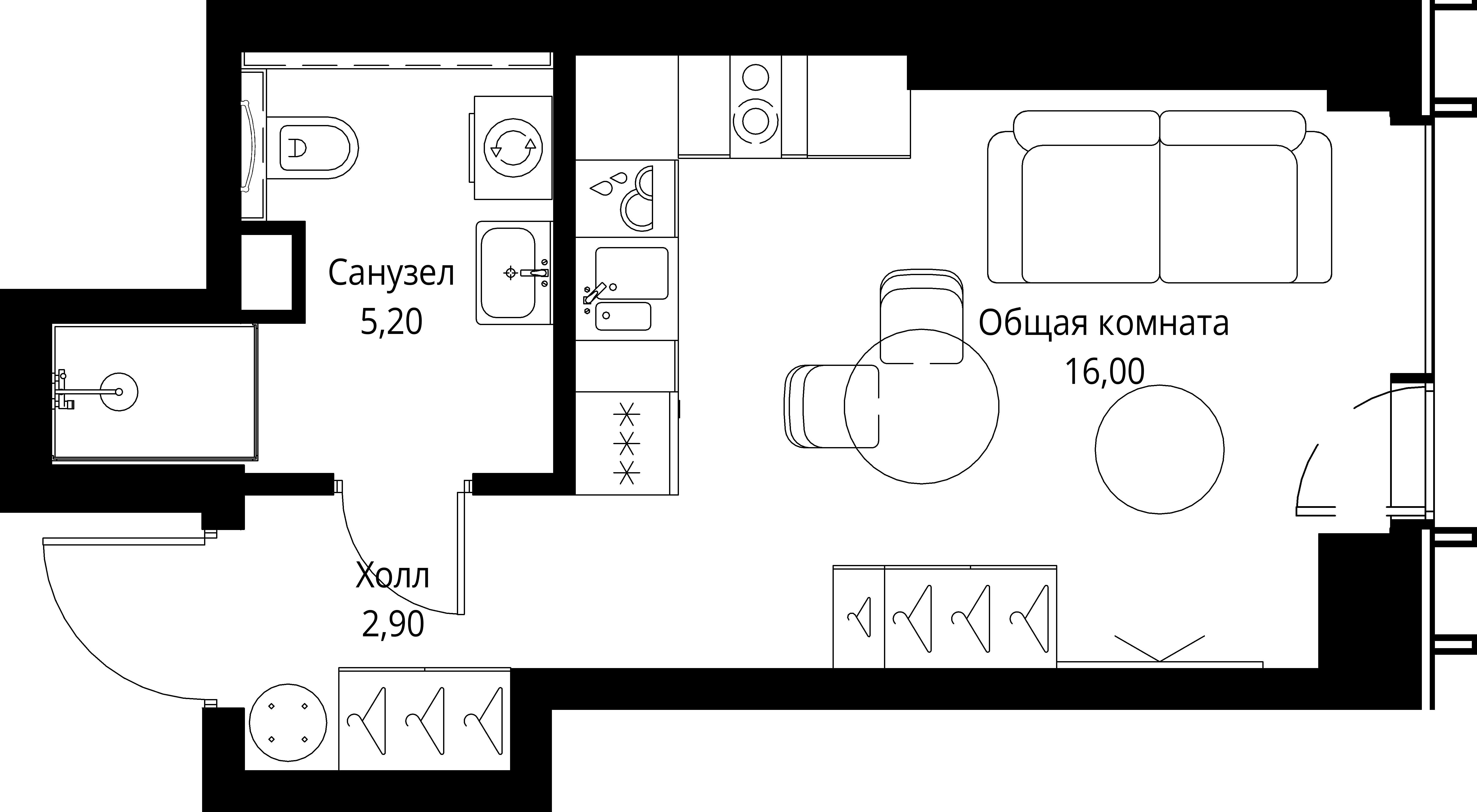 9-комнатная, 24,1 м² — 17 248 370 ₽