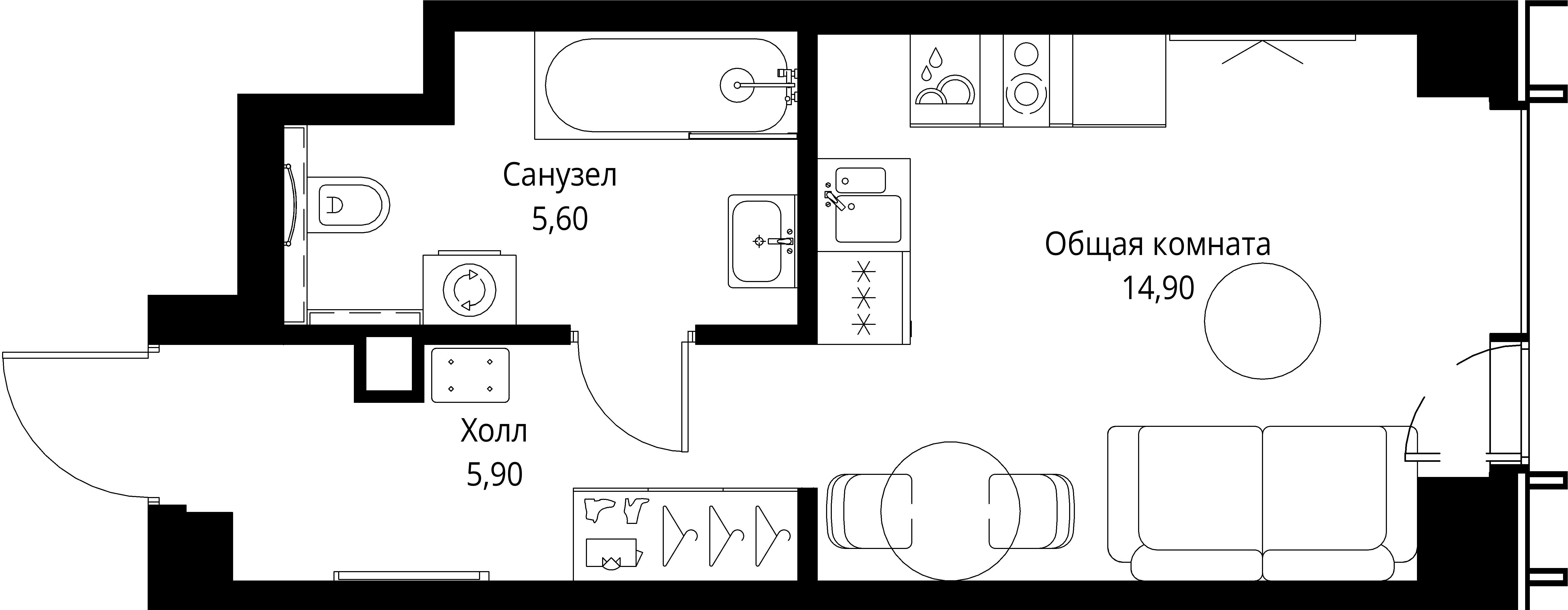9-комнатная, 26,4 м² — 17 503 200 ₽