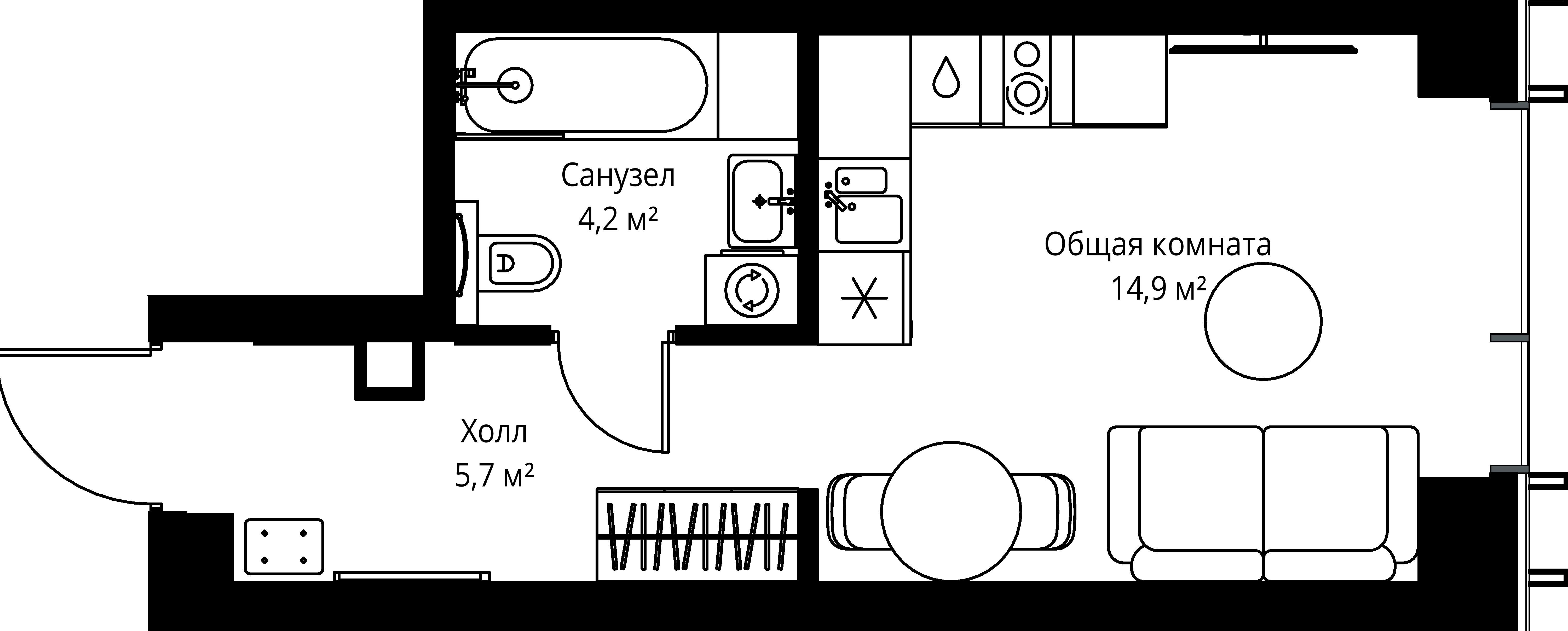 9-комнатная, 24,8 м² — 16 737 520 ₽