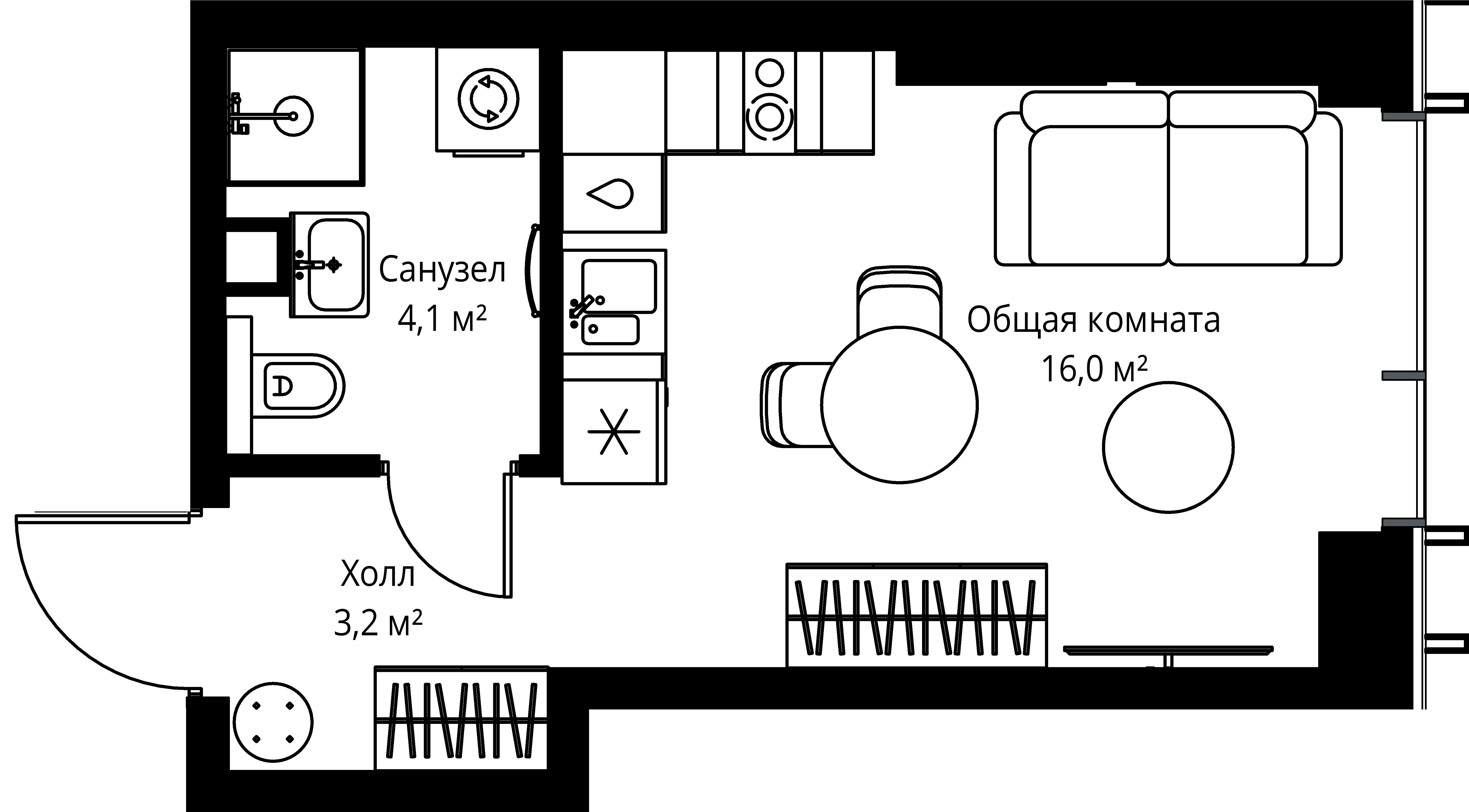 9-комнатная, 23,3 м² — 16 953 080 ₽