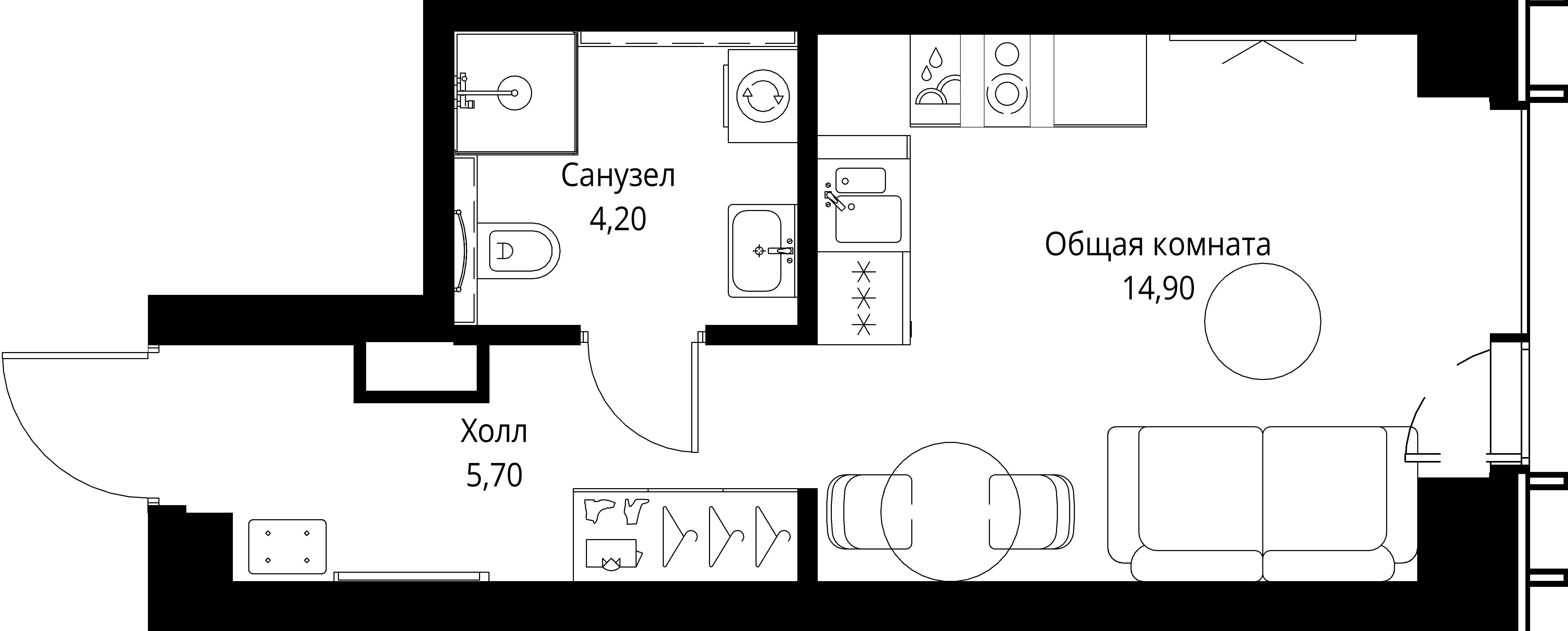 9-комнатная, 24,8 м² — 16 821 840 ₽