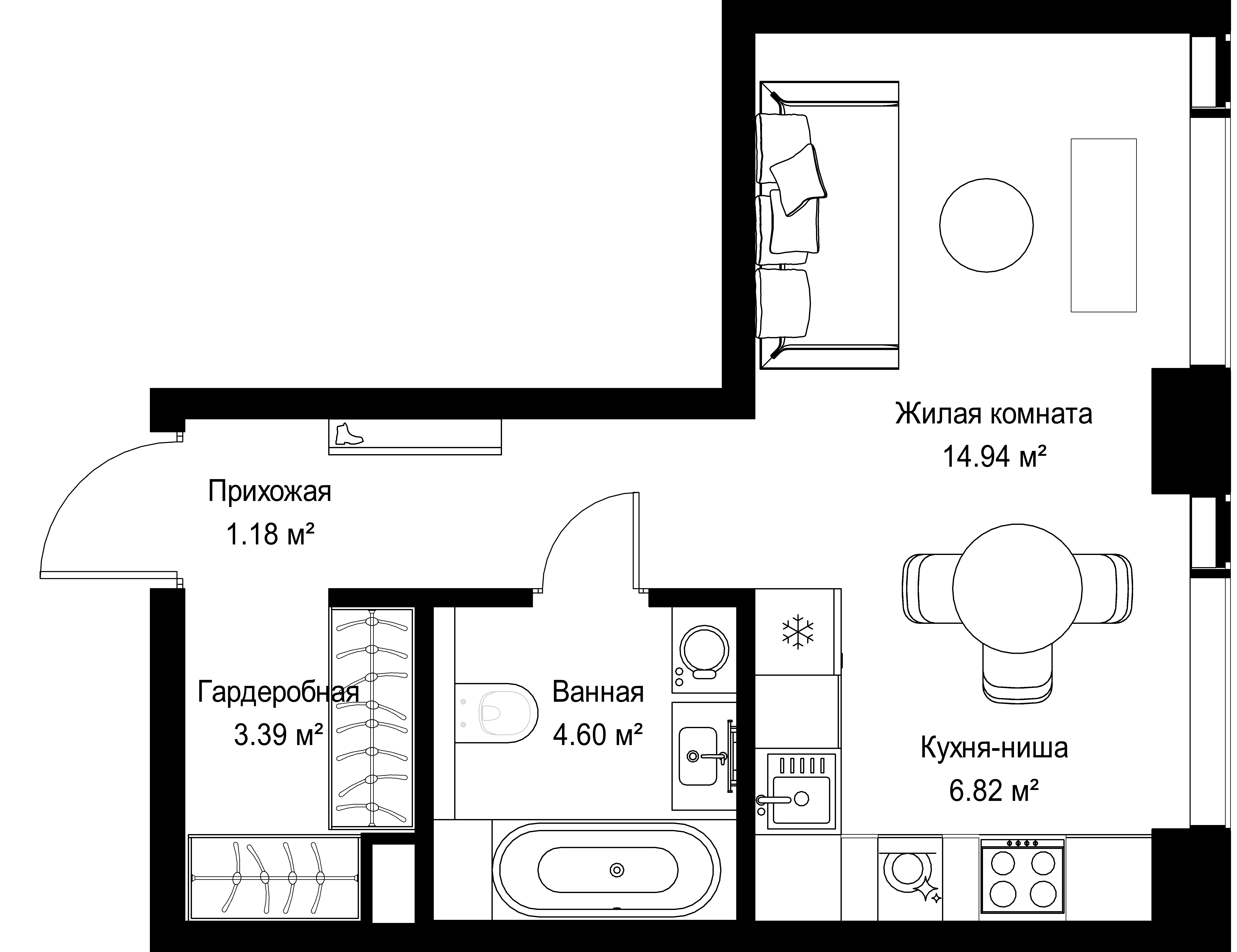 9-комнатная, 30,93 м² — 18 823 998 ₽