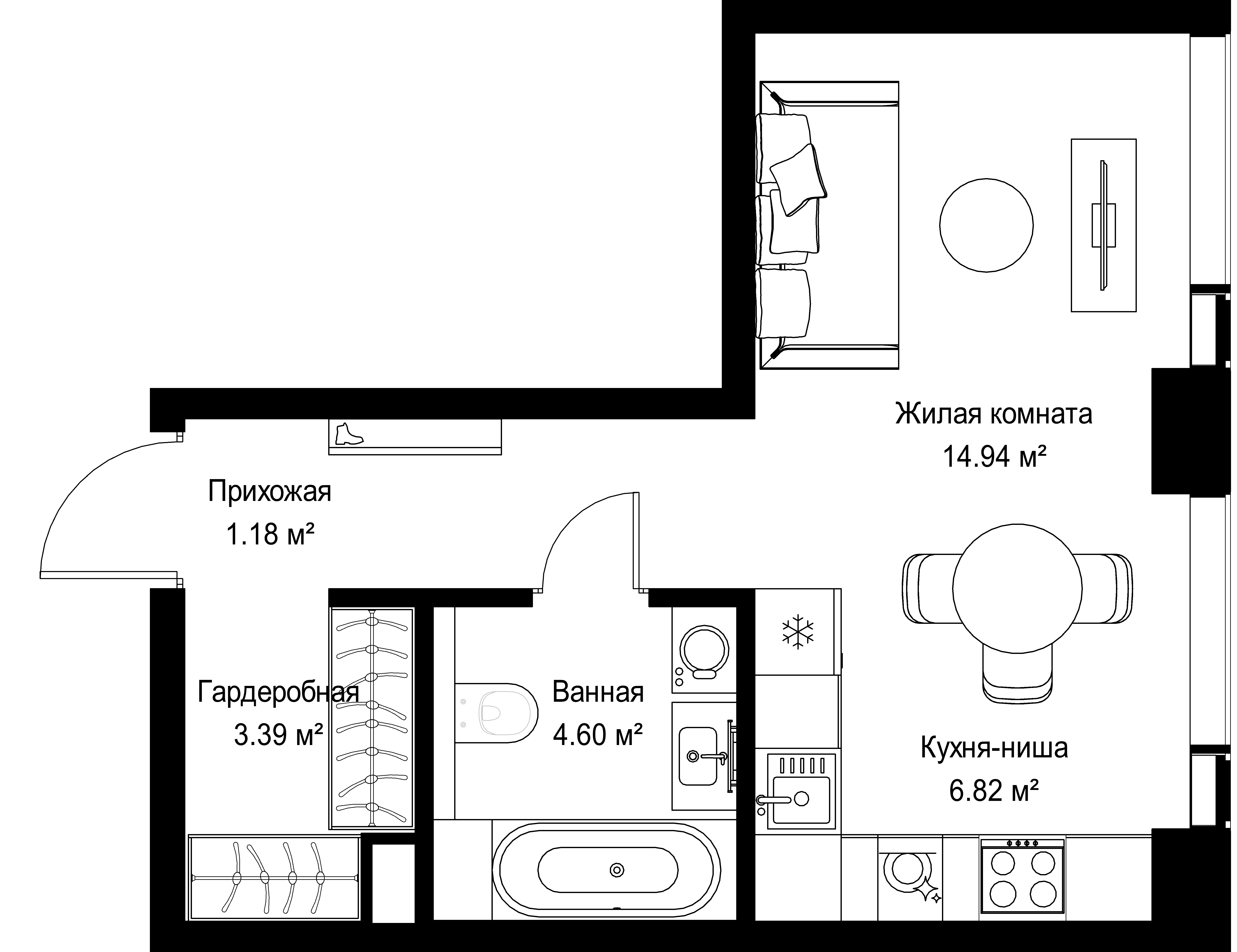 9-комнатная, 30,93 м² — 17 741 448 ₽