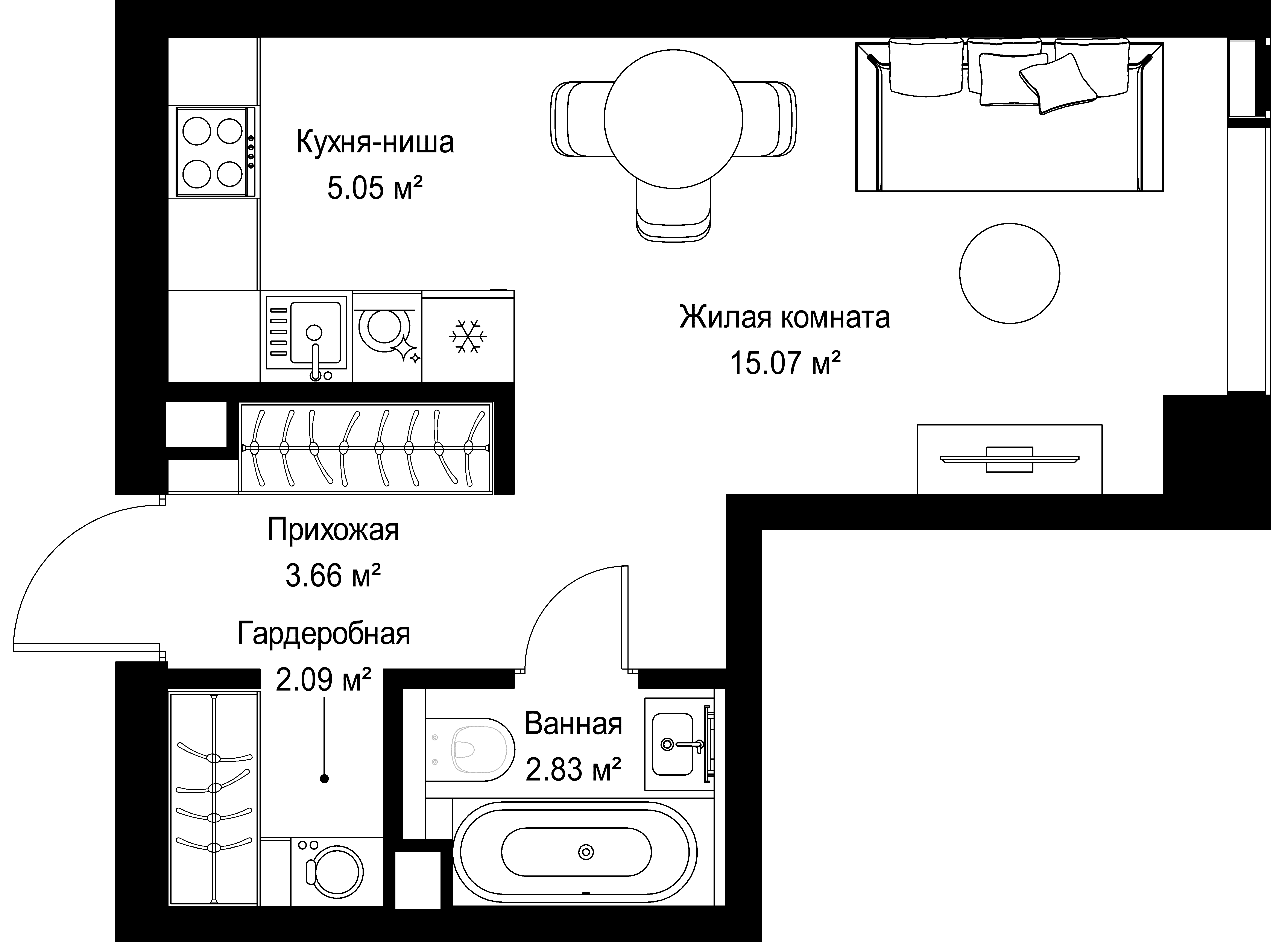 9-комнатная, 28,7 м² — 17 418 030 ₽