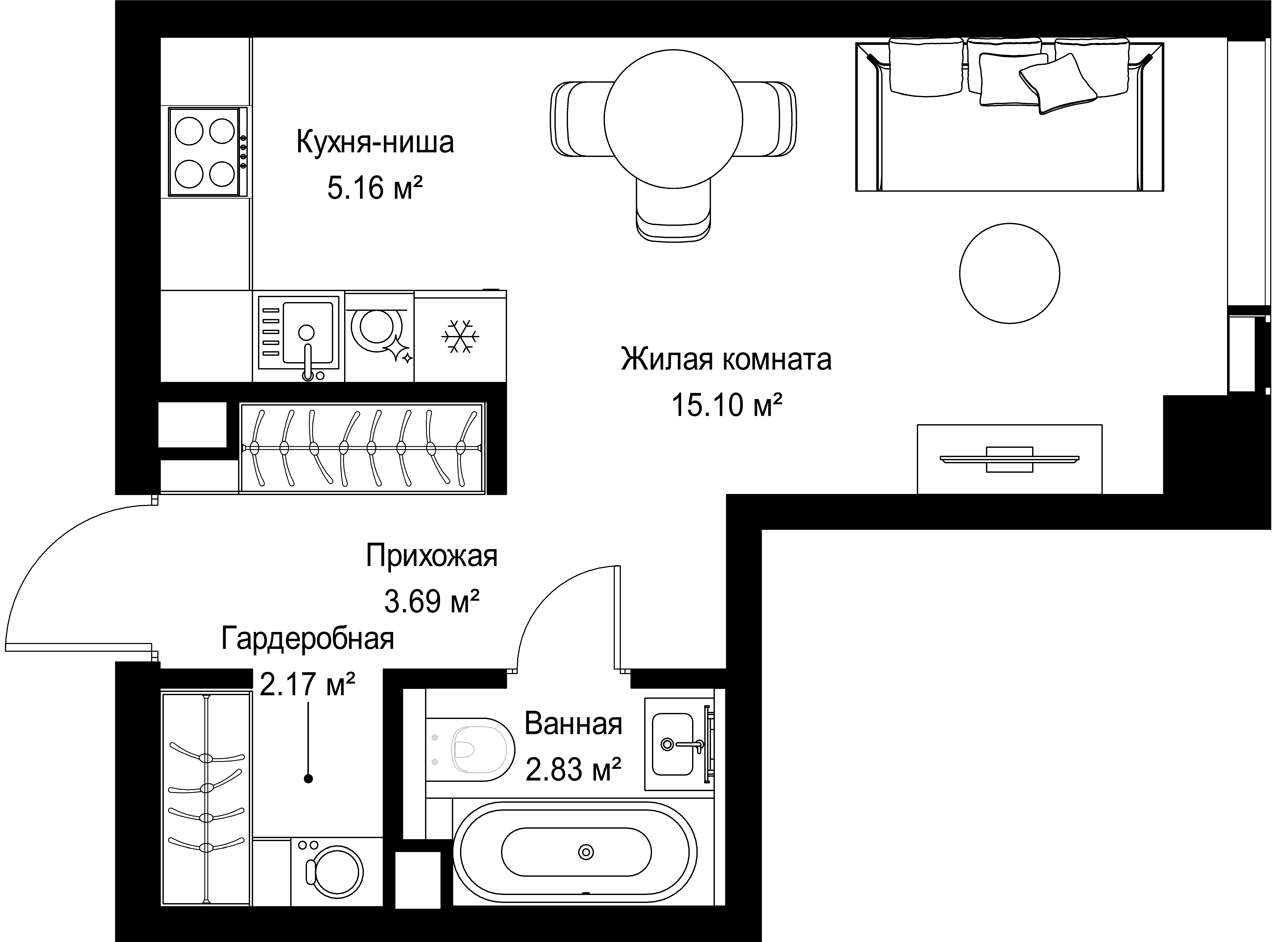 9-комнатная, 28,95 м² — 17 569 755 ₽