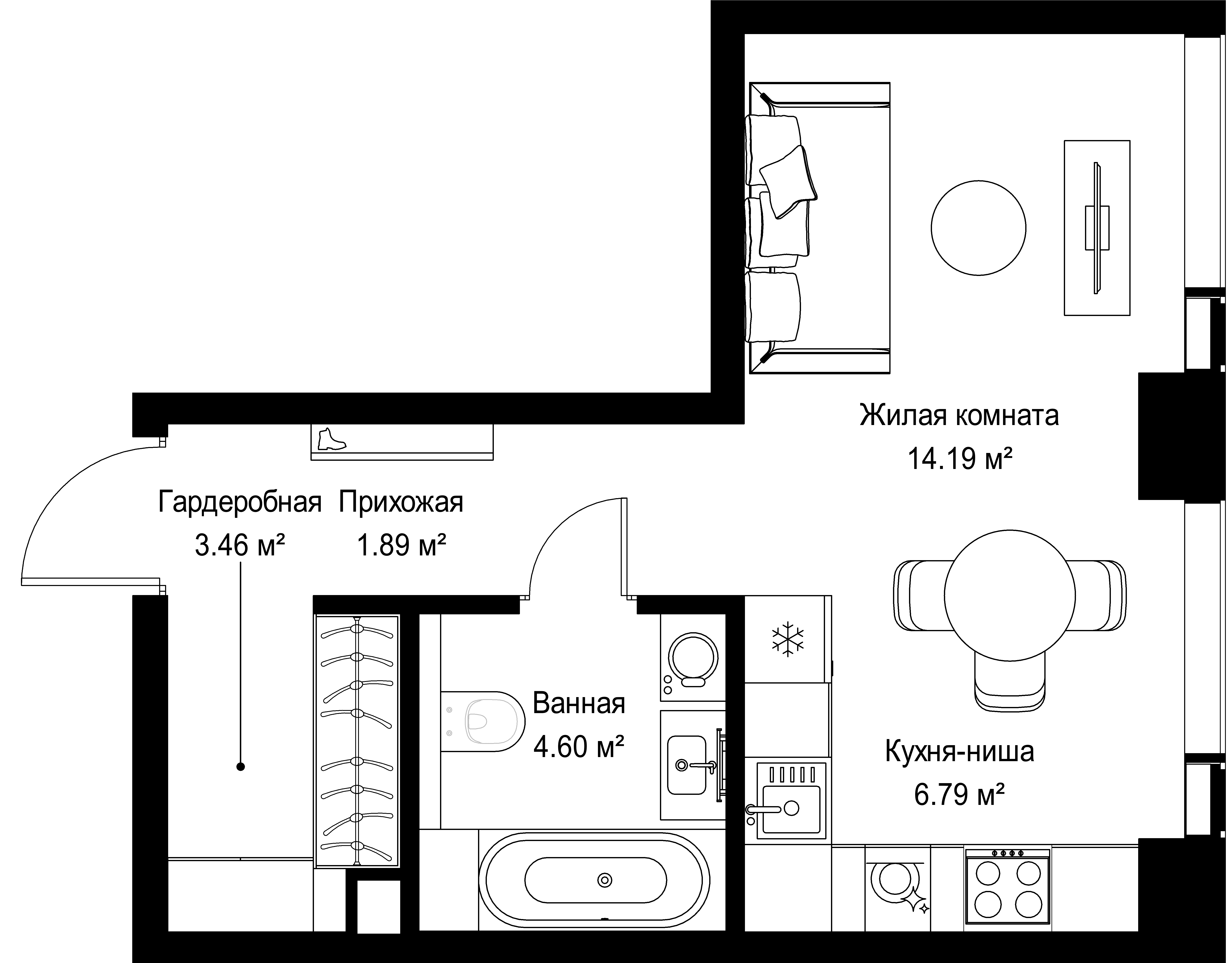 9-комнатная, 30,93 м² — 18 534 802 ₽