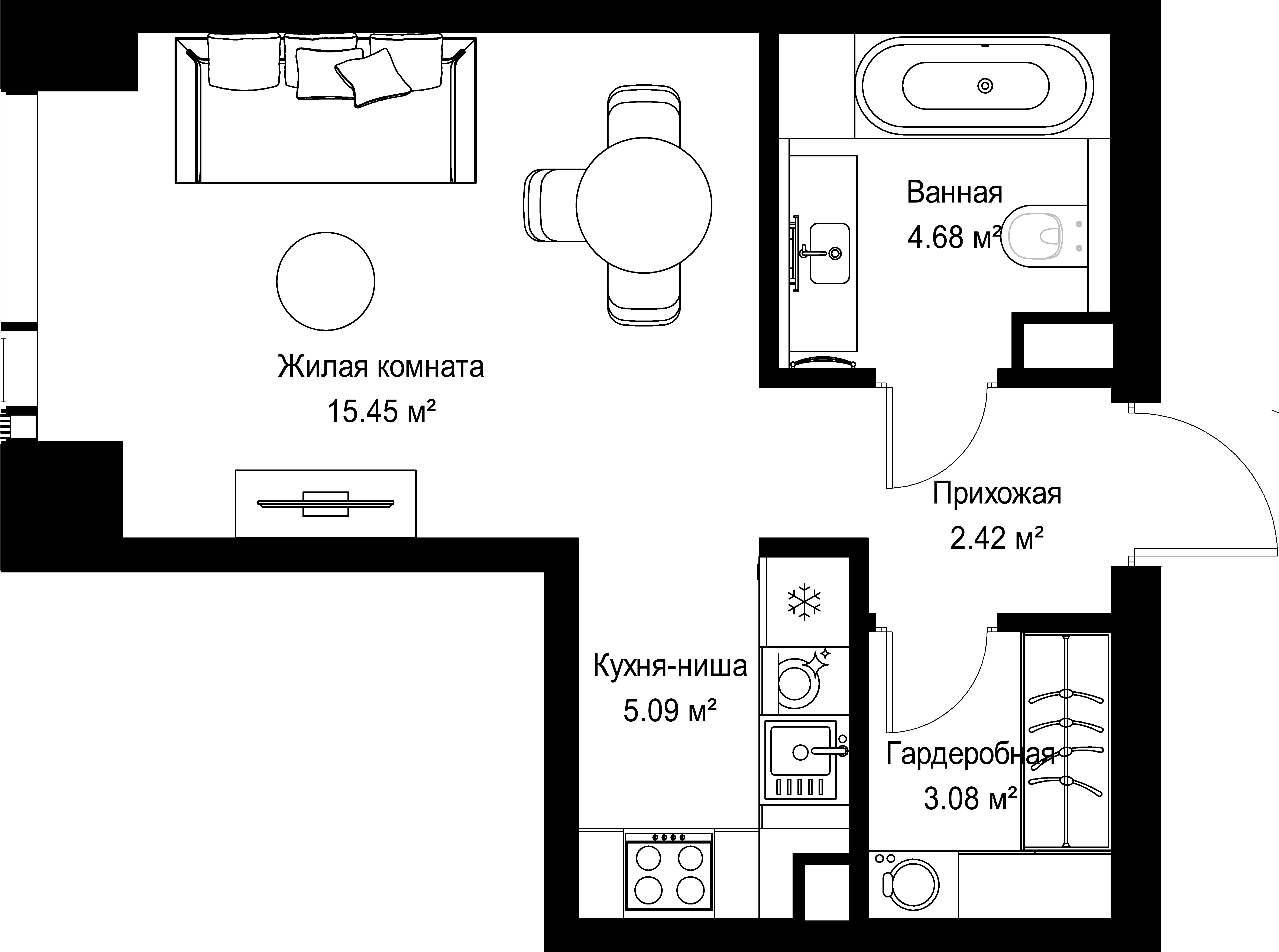 9-комнатная, 30,72 м² — 18 304 512 ₽