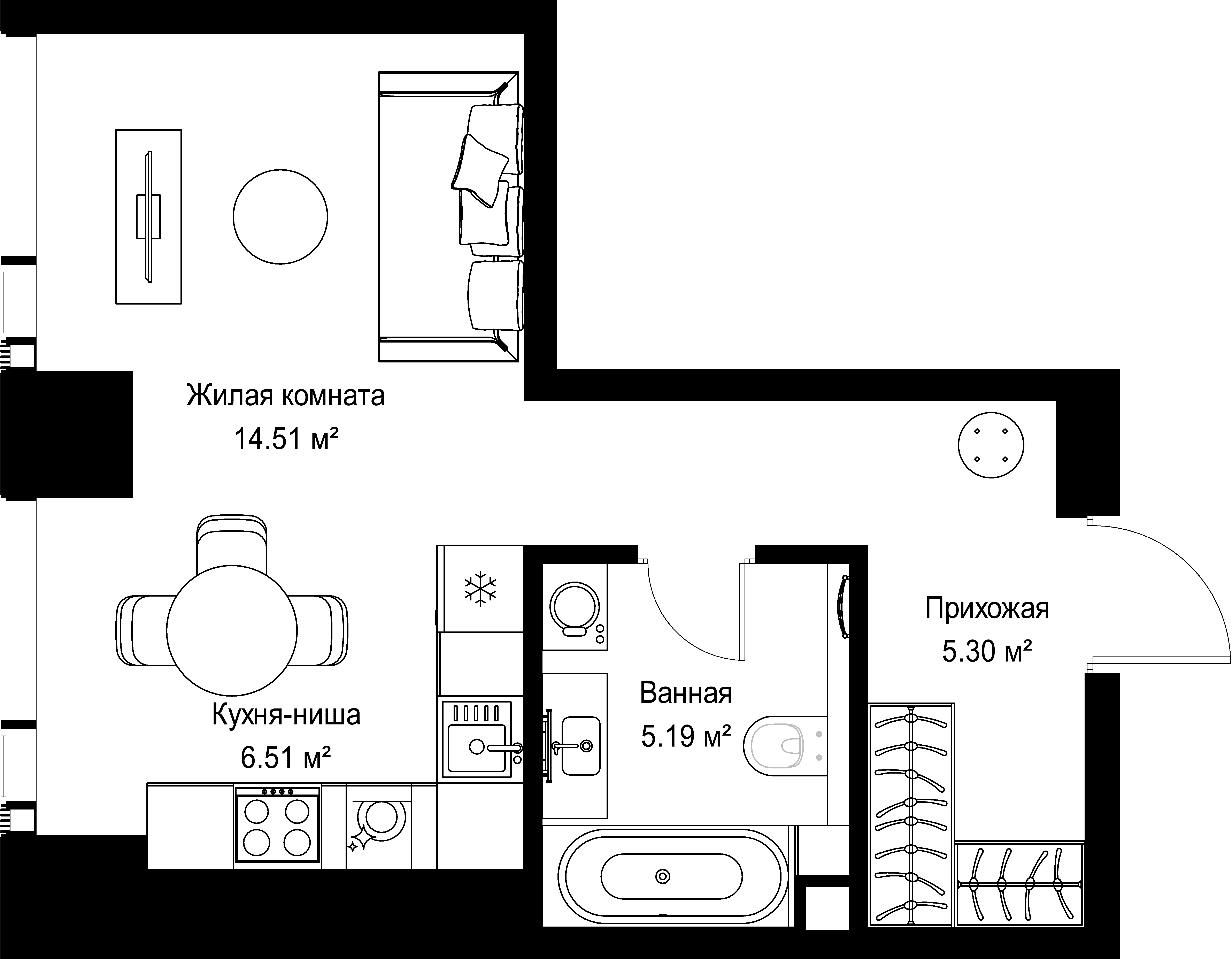 9-комнатная, 31,51 м² — 18 293 130 ₽
