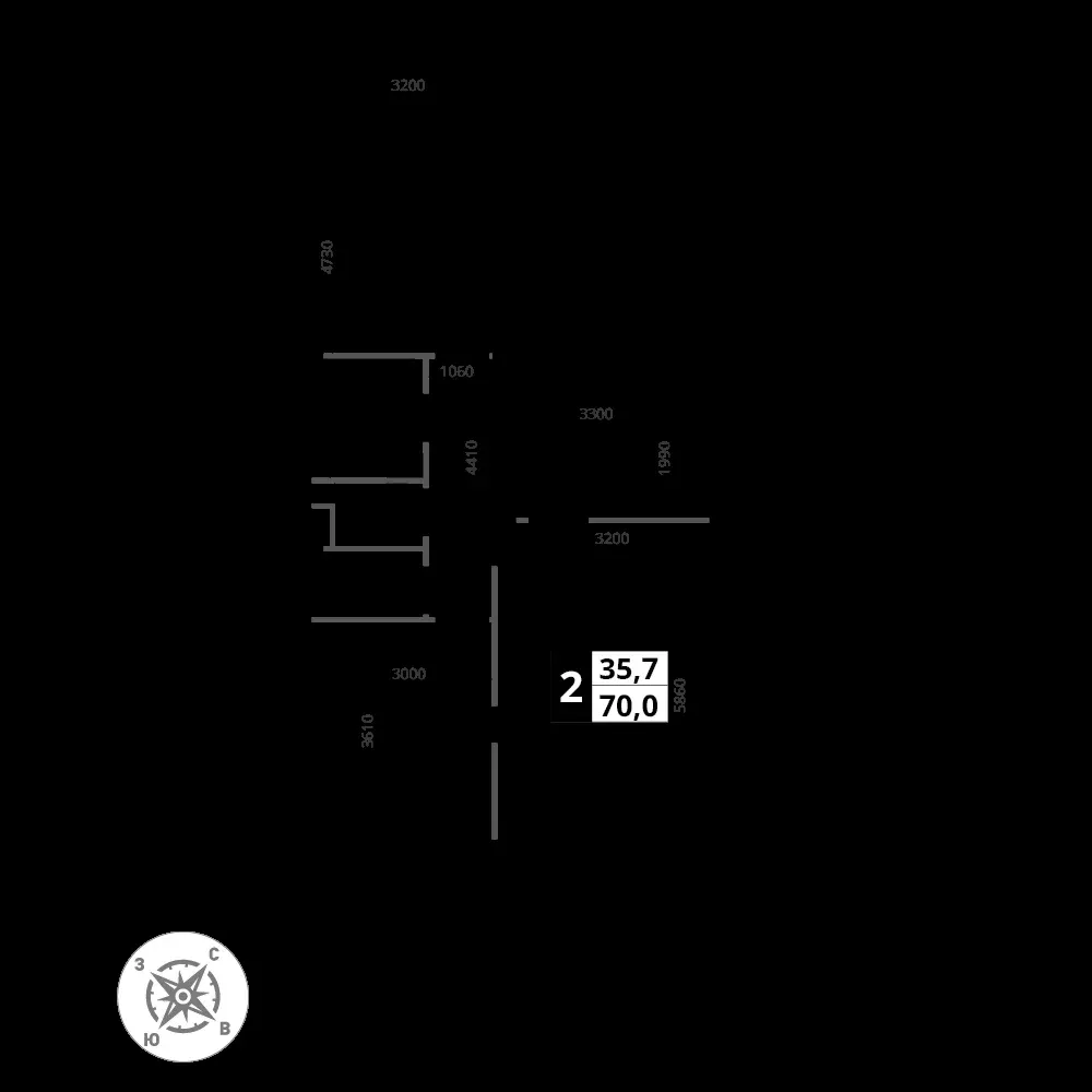 2-комнатная, 70,3 м² — 20 075 712 ₽