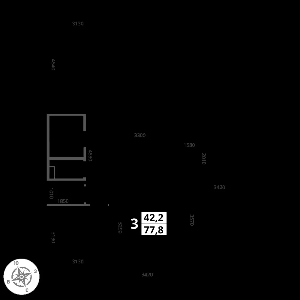 3-комнатная, 77,9 м² — 18 248 542 ₽